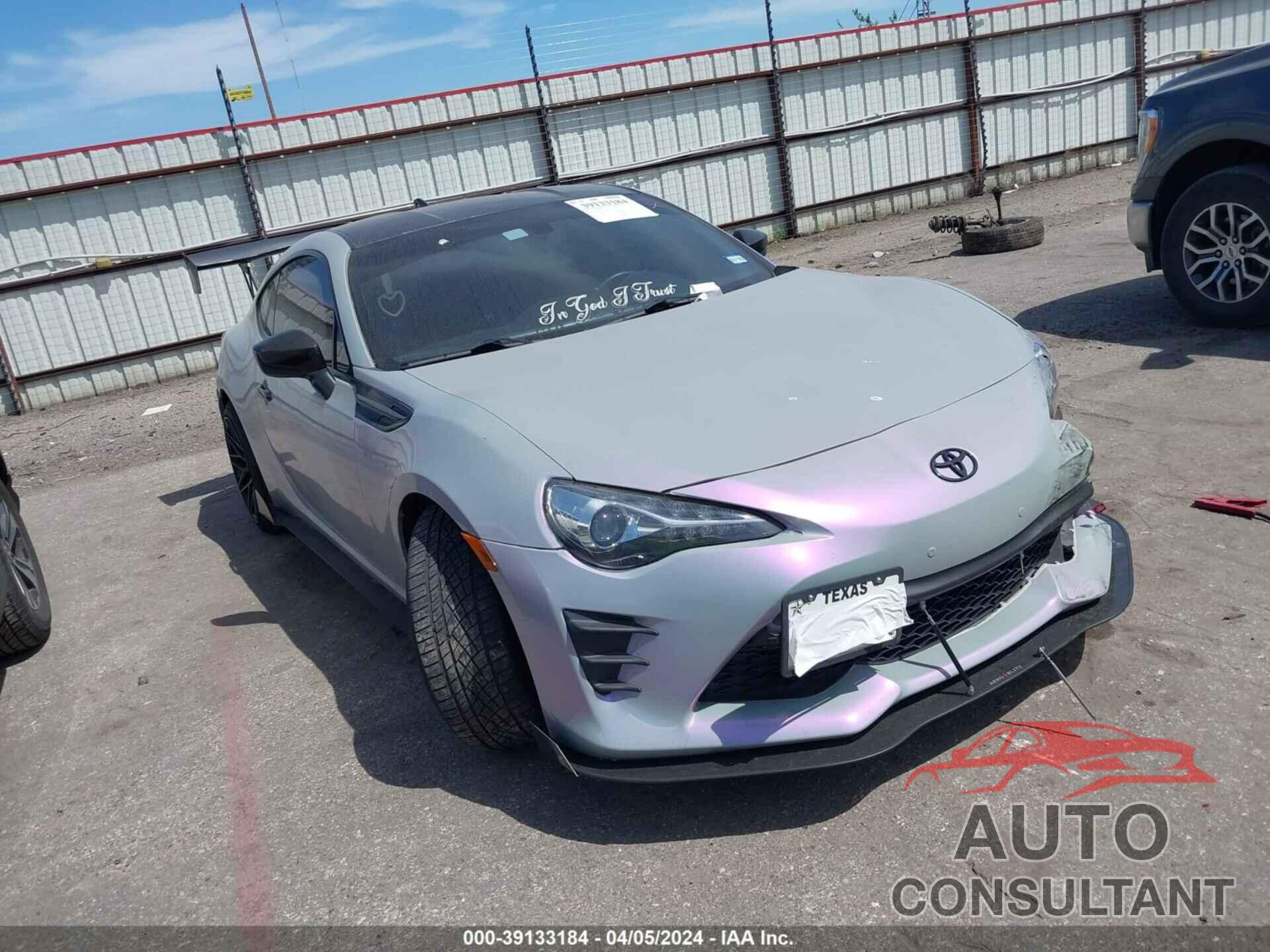 TOYOTA 86 2019 - JF1ZNAA16K8703201