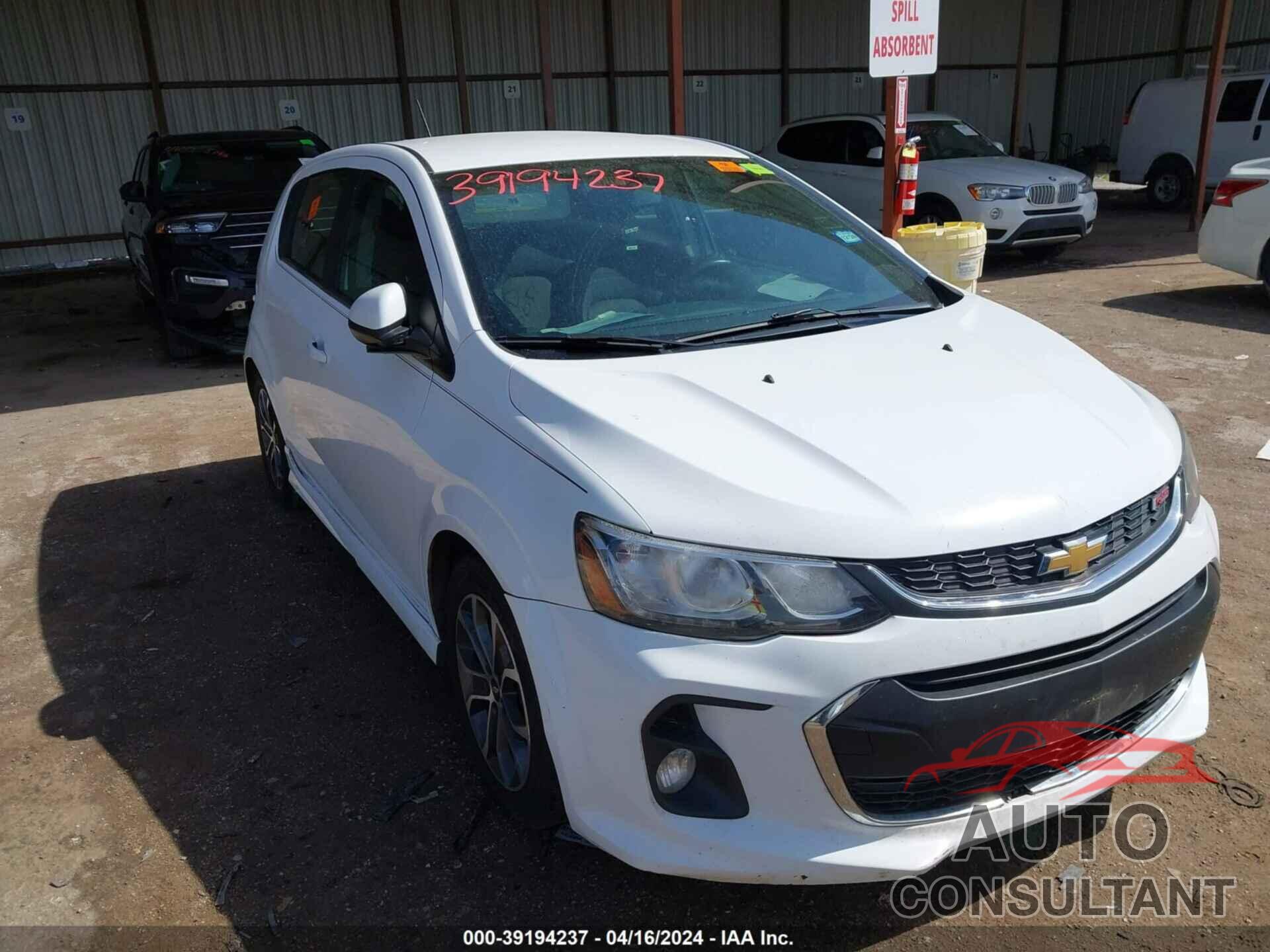 CHEVROLET SONIC 2017 - 1G1JD6SH5H4118220