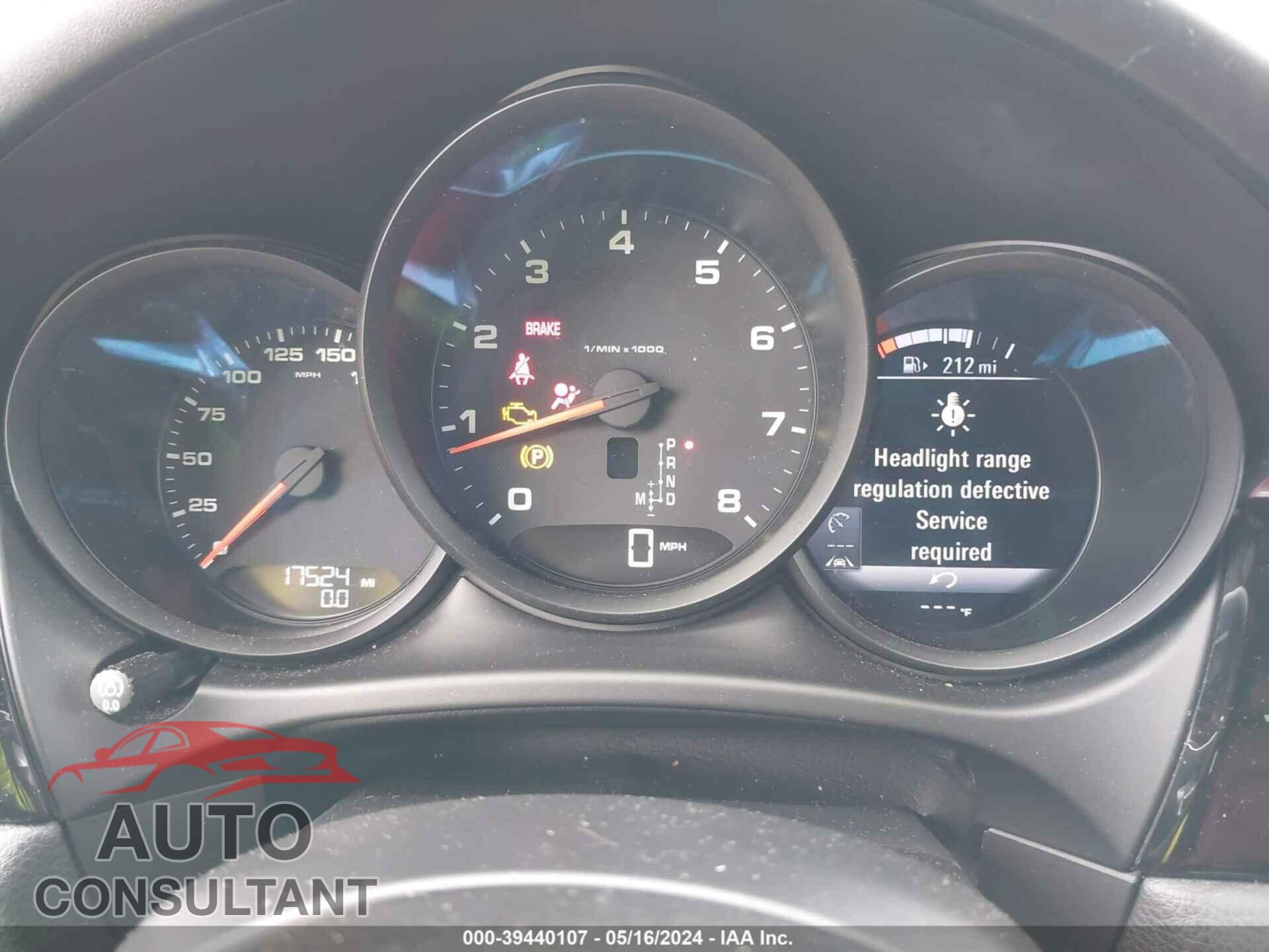 PORSCHE MACAN 2017 - WP1AA2A56HLB82545