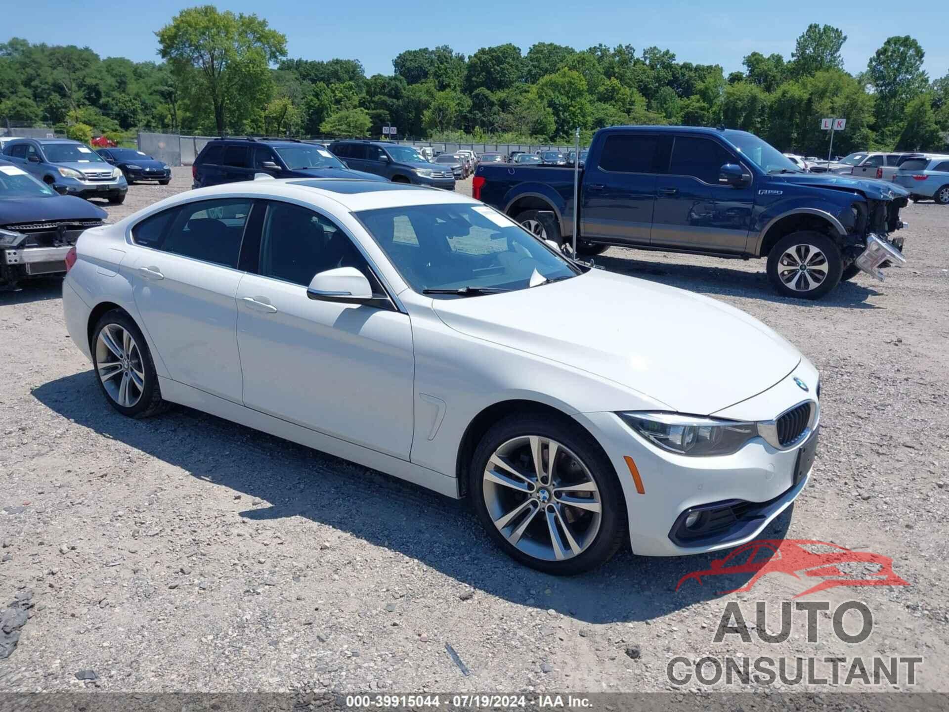 BMW 4 SERIES 2019 - WBA4J3C54KBL10891