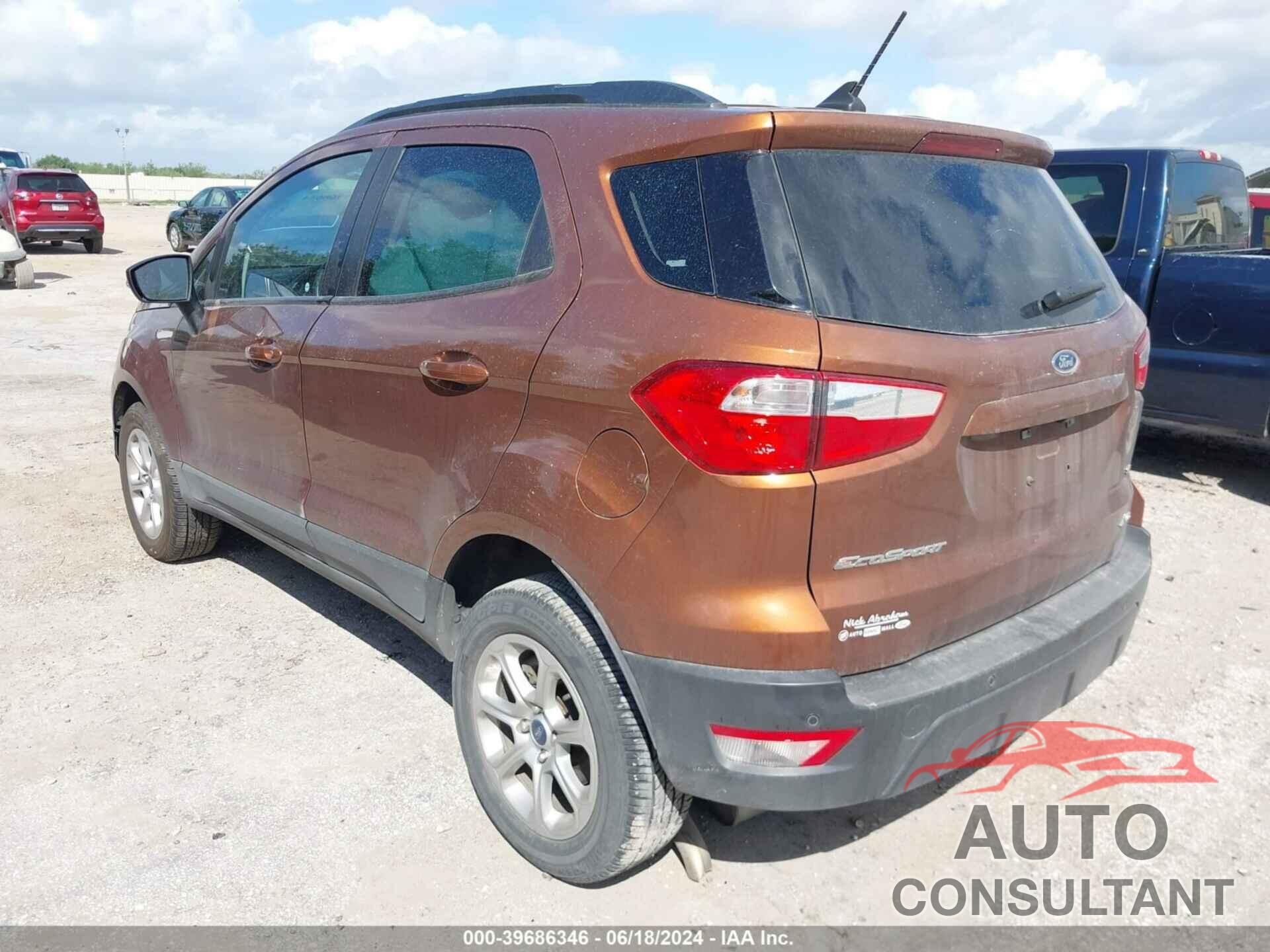 FORD ECOSPORT 2020 - MAJ6S3GL4LC346003