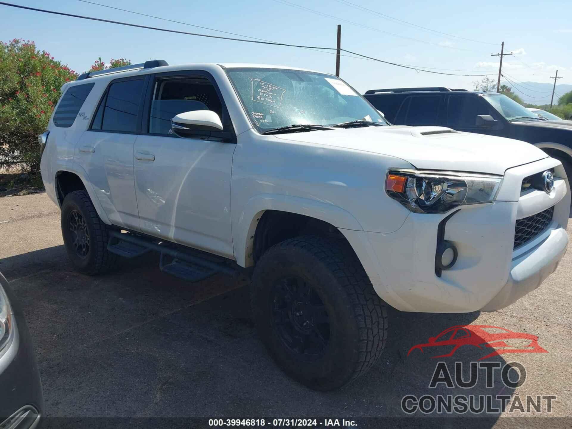 TOYOTA 4RUNNER 2017 - JTEBU5JR2H5448497