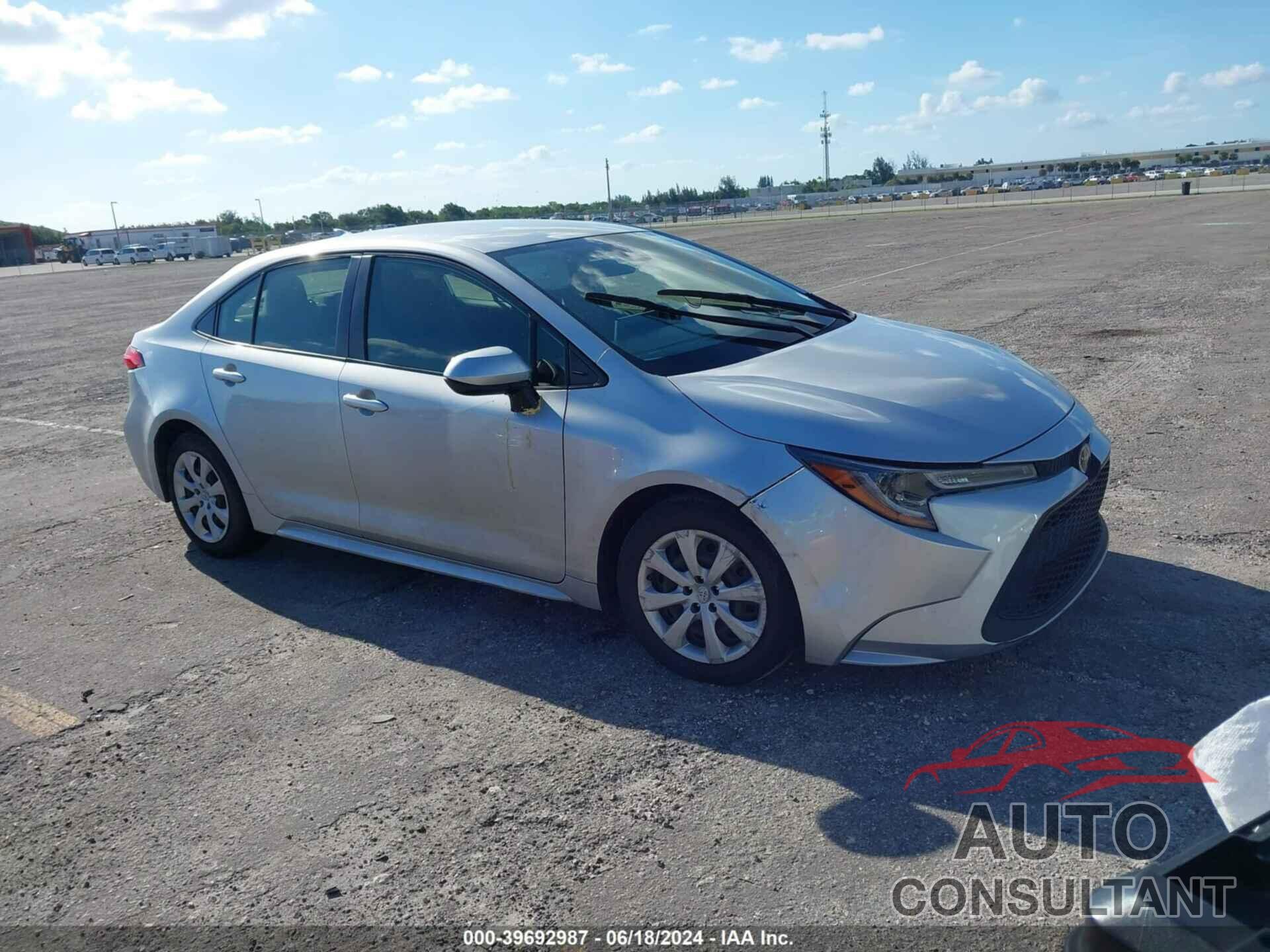 TOYOTA COROLLA 2020 - JTDEPRAE8LJ035979