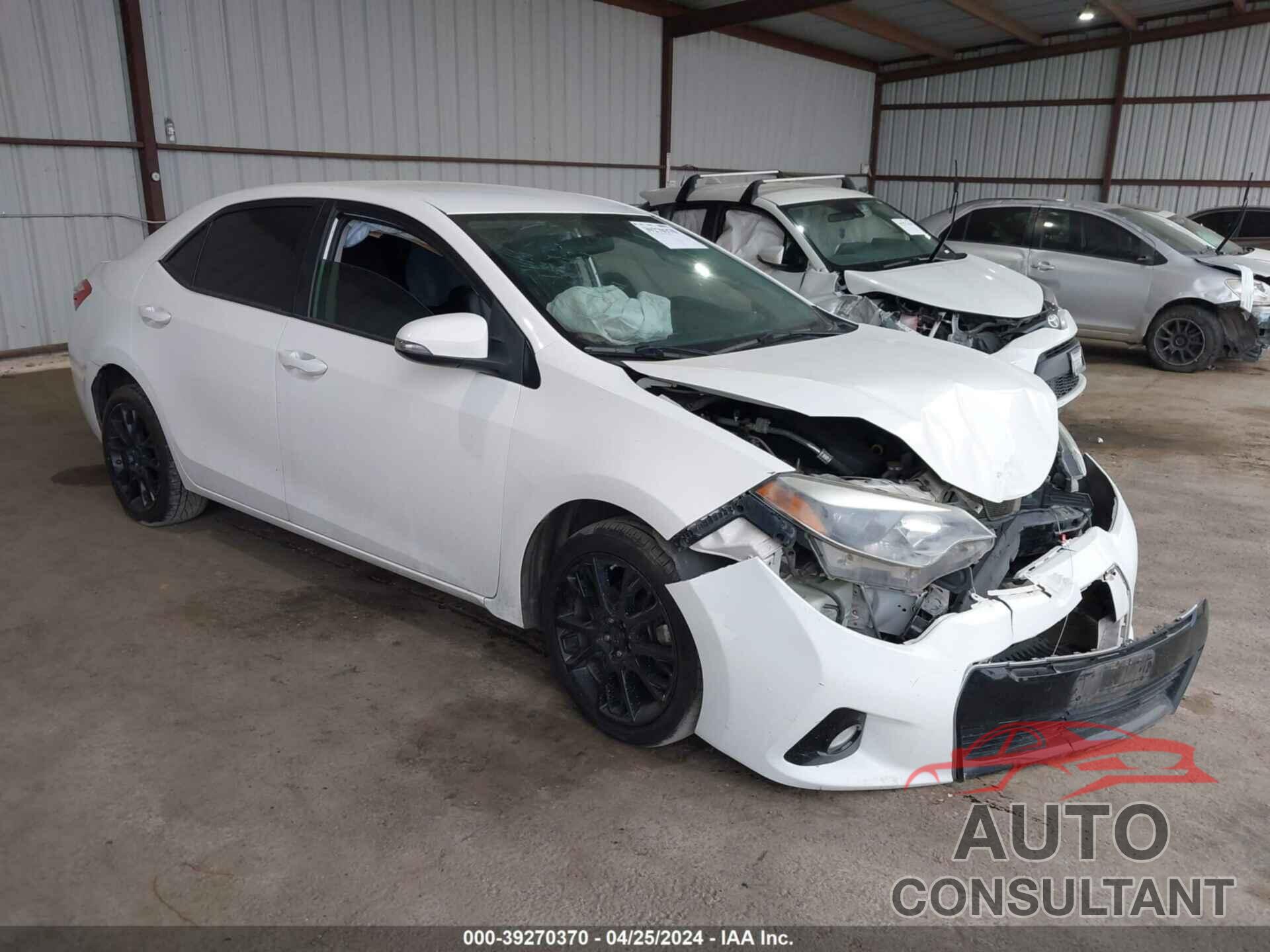 TOYOTA COROLLA 2016 - 2T1BURHE0GC516862