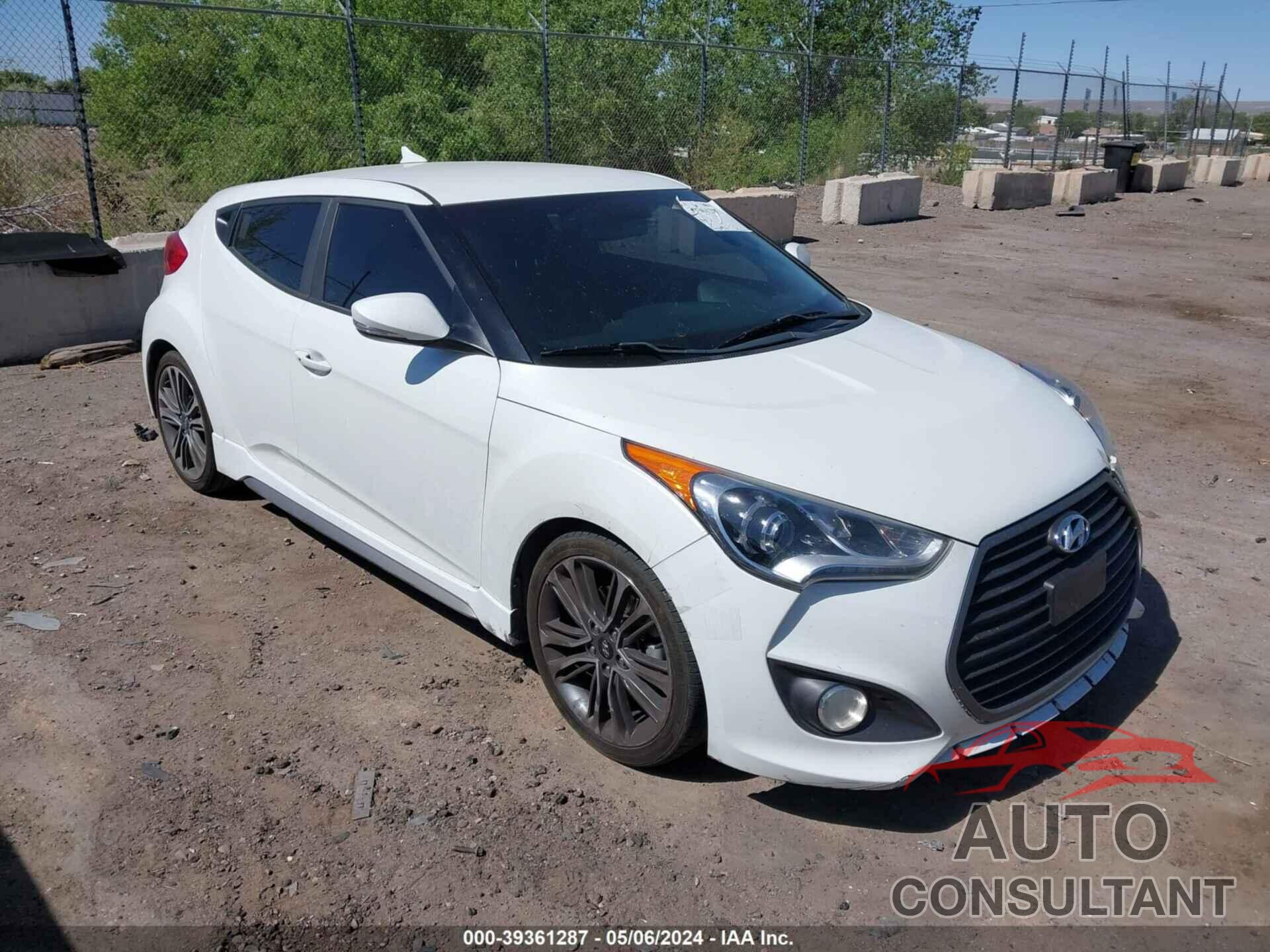 HYUNDAI VELOSTER 2016 - KMHTC6AE4GU297953