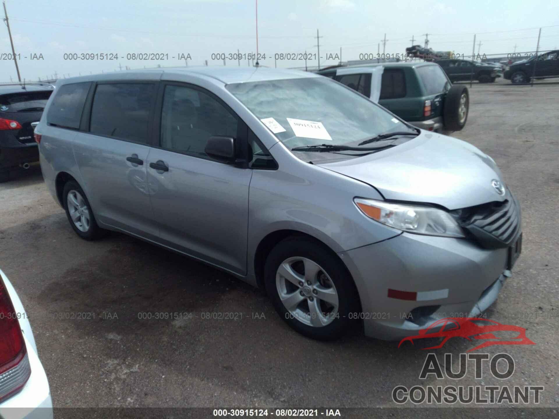 TOYOTA SIENNA 2017 - 5TDZZ3DC4HS884522