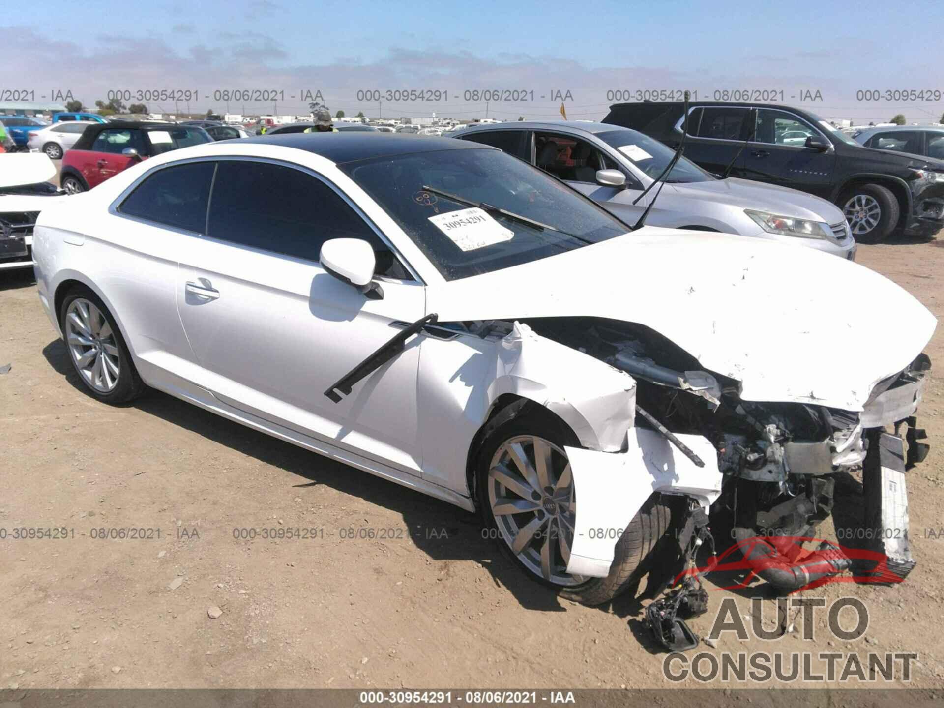 AUDI A5 COUPE 2018 - WAUNNAF50JA026123