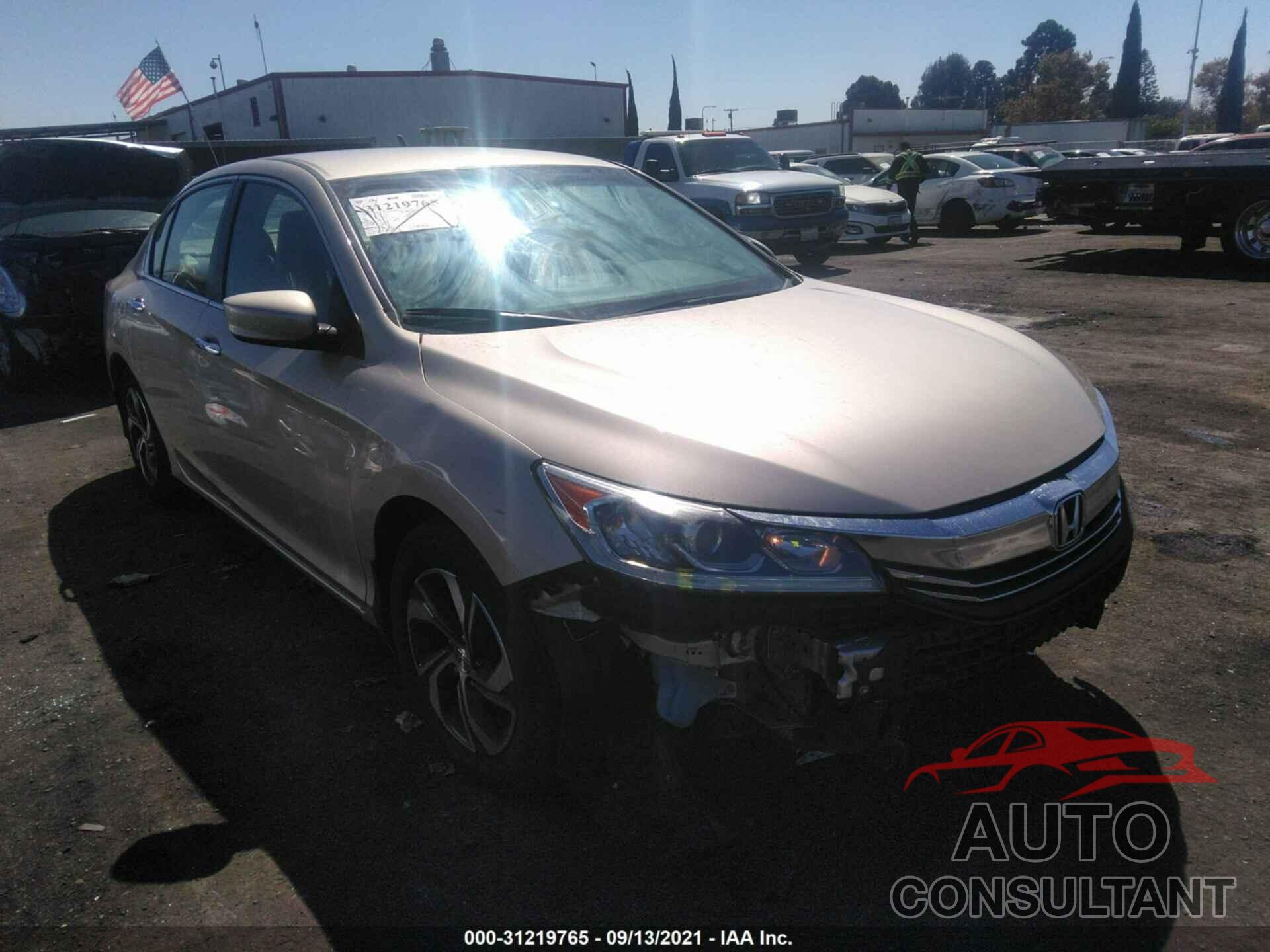 HONDA ACCORD SEDAN 2016 - 1HGCR2F31GA045597