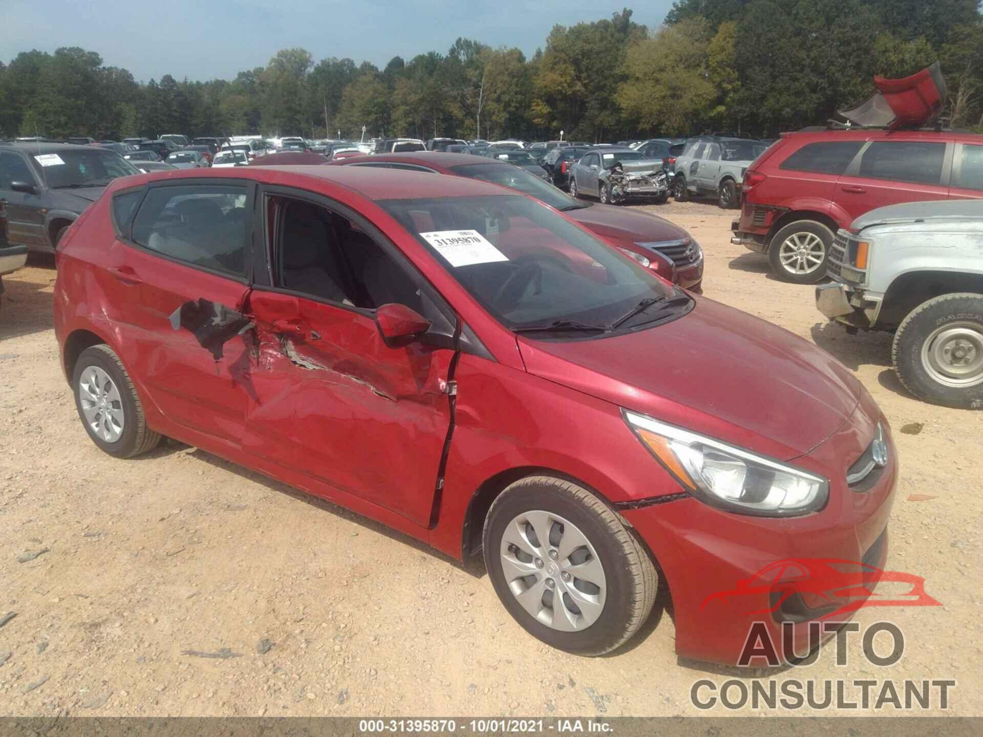 HYUNDAI ACCENT 2017 - KMHCT5AE6HU320080
