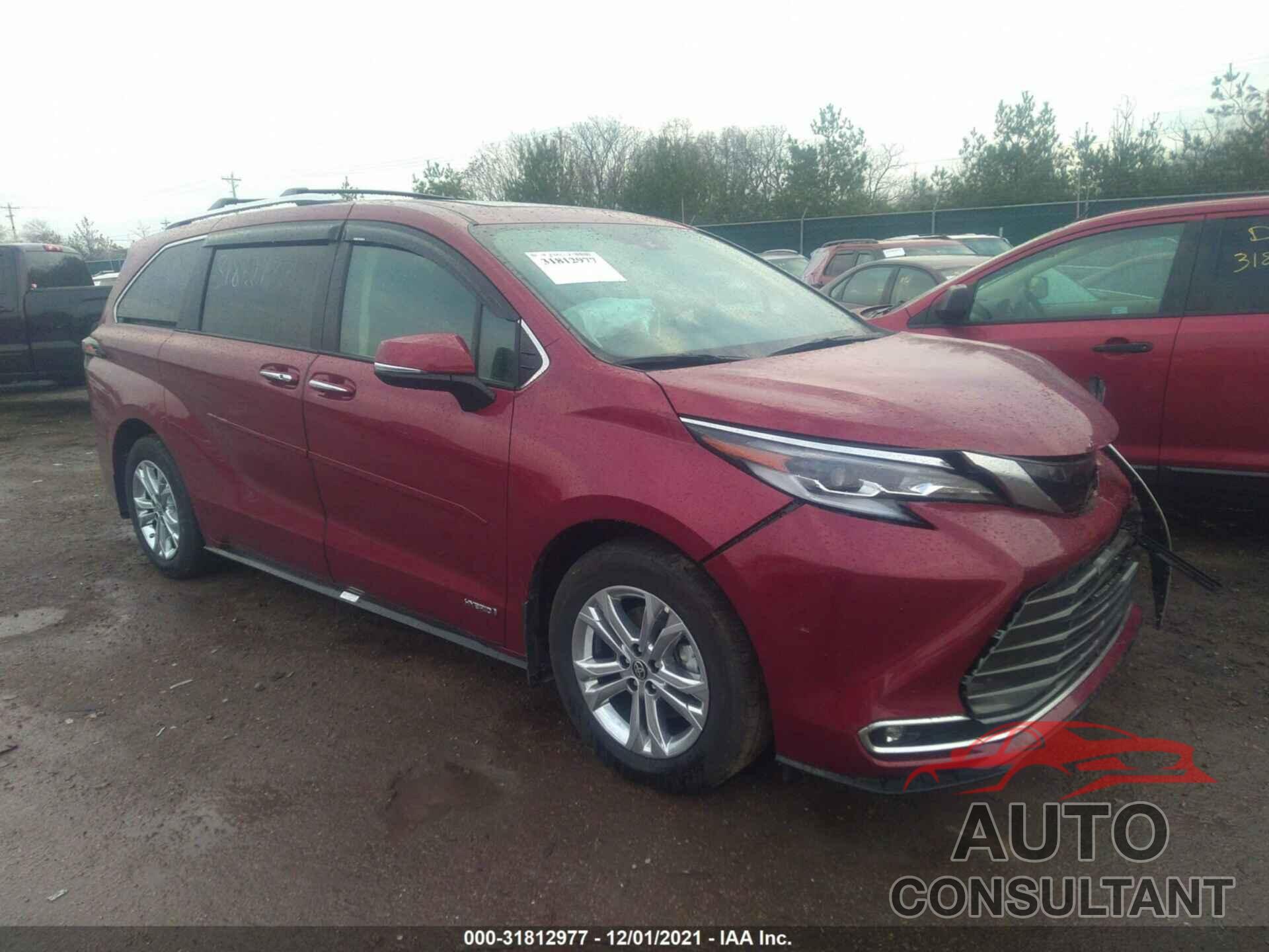 TOYOTA SIENNA 2021 - 5TDESKFC9MS014592