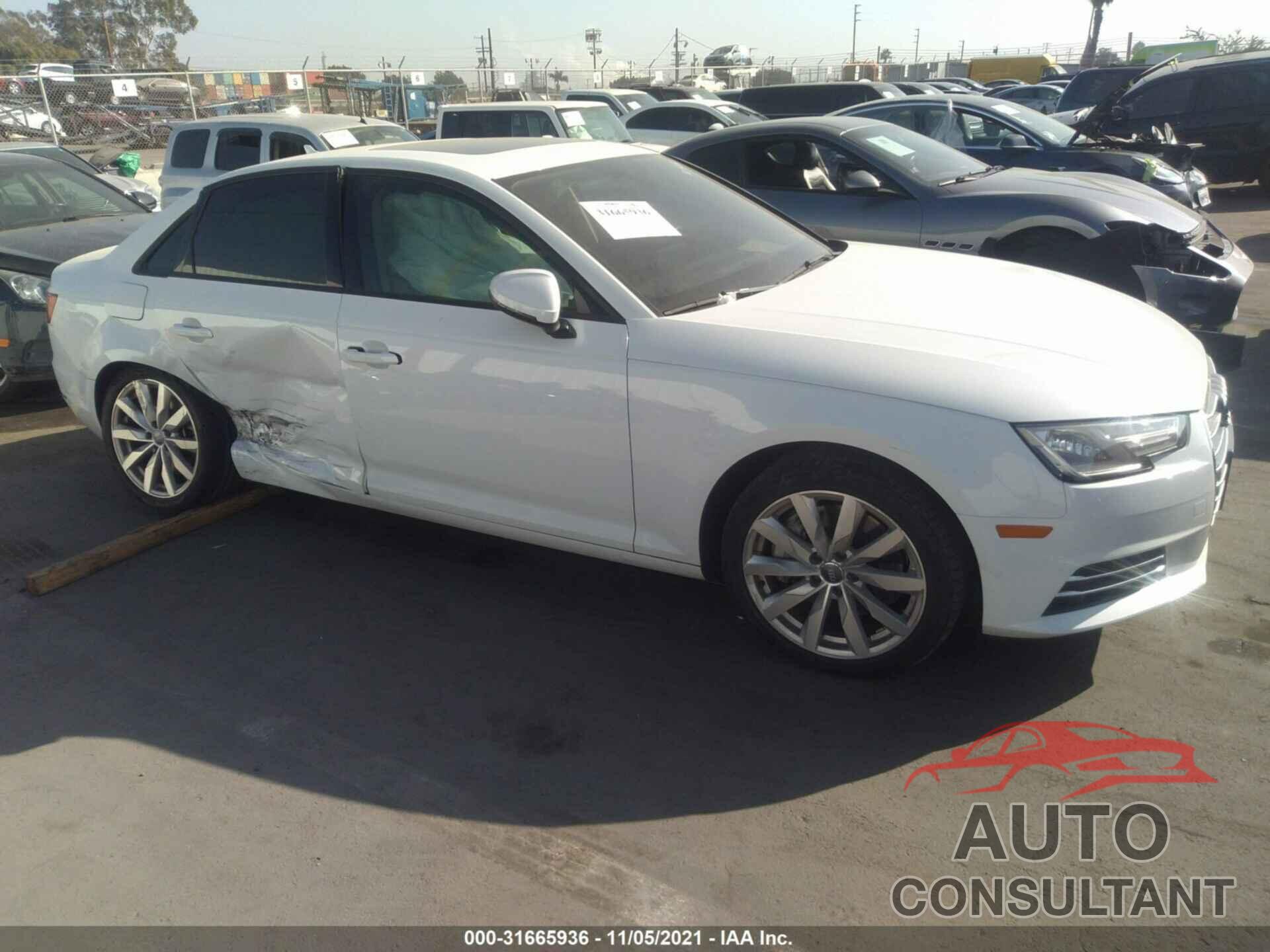 AUDI A4 2017 - WAUGNAF4XHA038810