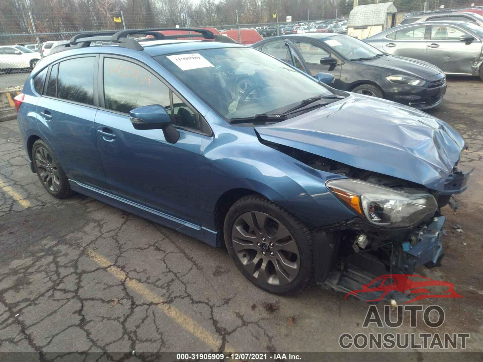 SUBARU IMPREZA WAGON 2016 - JF1GPAP6XGH253953