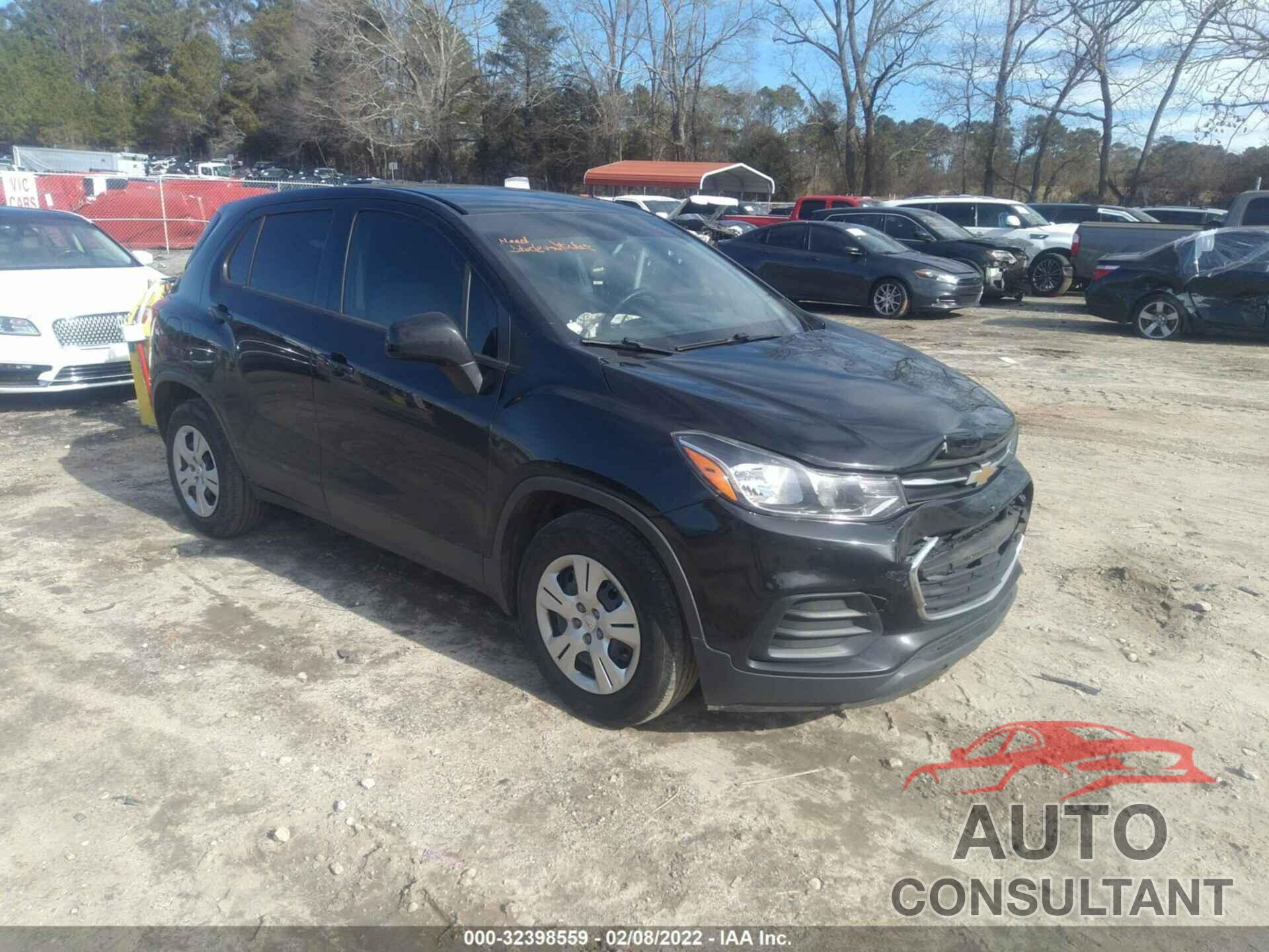 CHEVROLET TRAX 2017 - 3GNCJKSBXHL236598