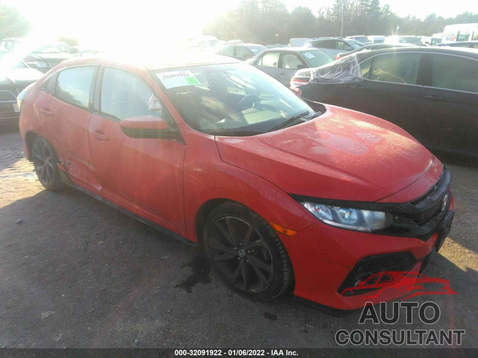 HONDA CIVIC HATCHBACK 2017 - SHHFK7H40HU406876