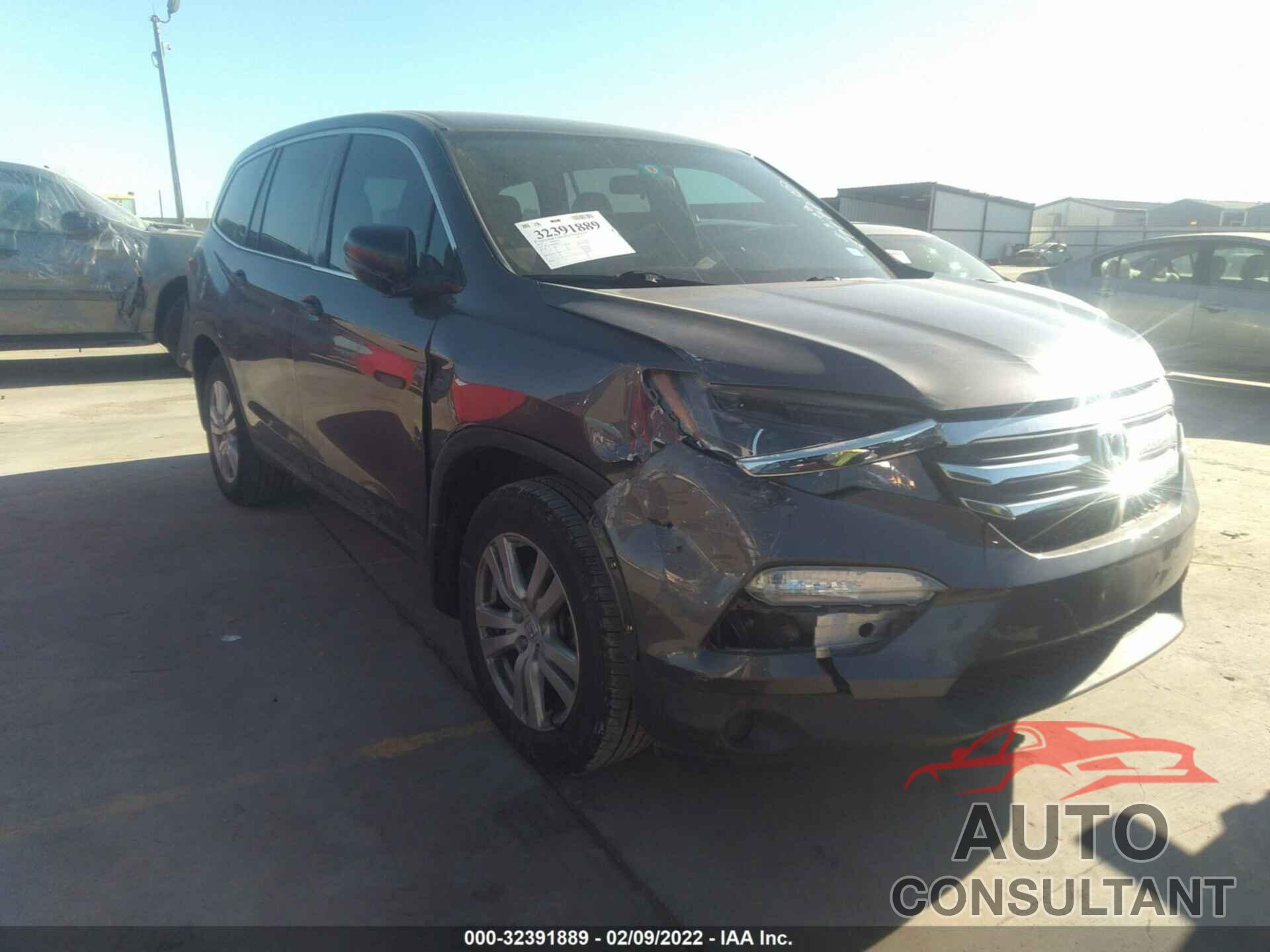 HONDA PILOT 2018 - 5FNYF5H18JB012637