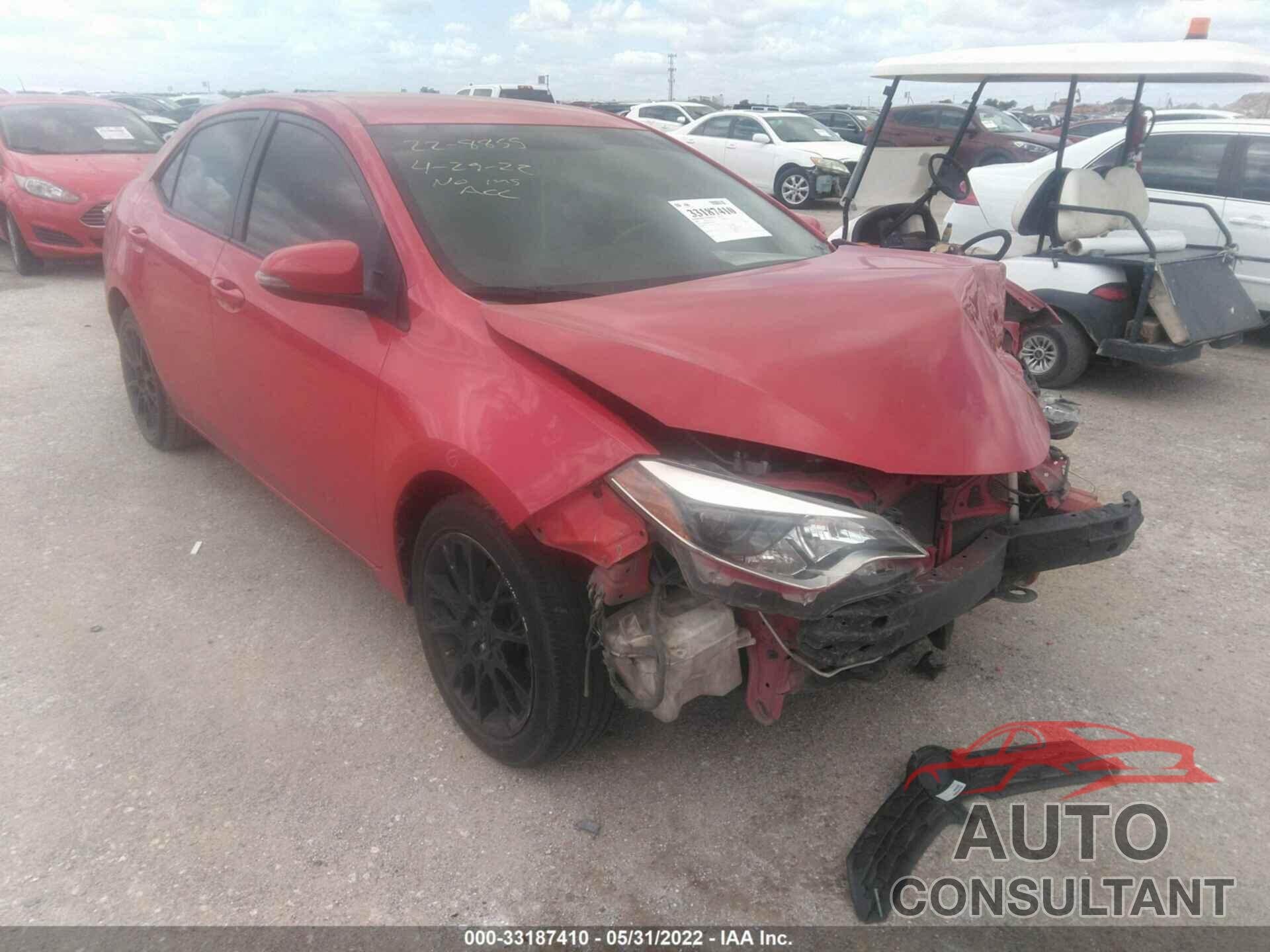 TOYOTA COROLLA 2016 - 2T1BURHE0GC541356