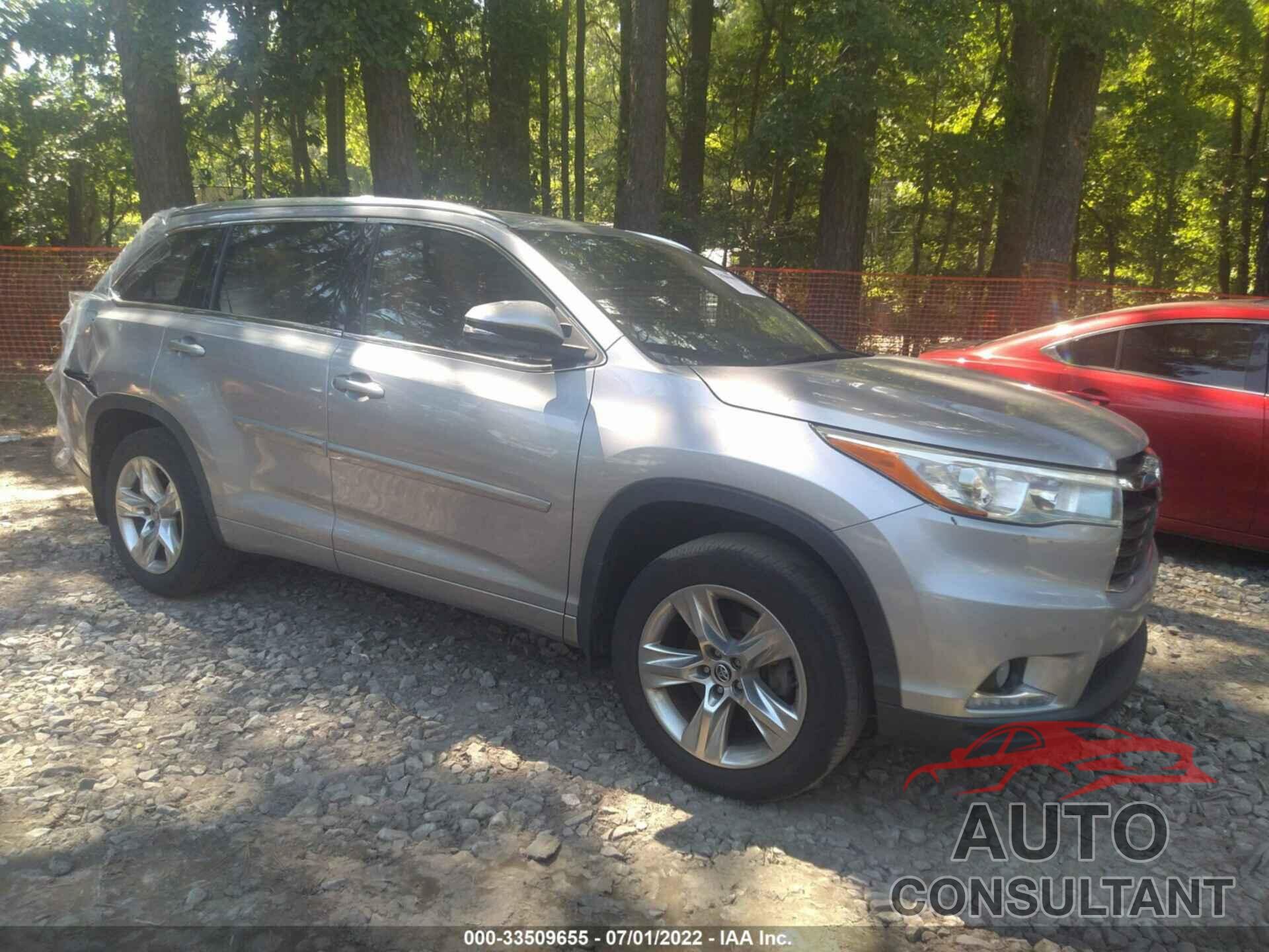 TOYOTA HIGHLANDER 2016 - 5TDDKRFH9GS276424