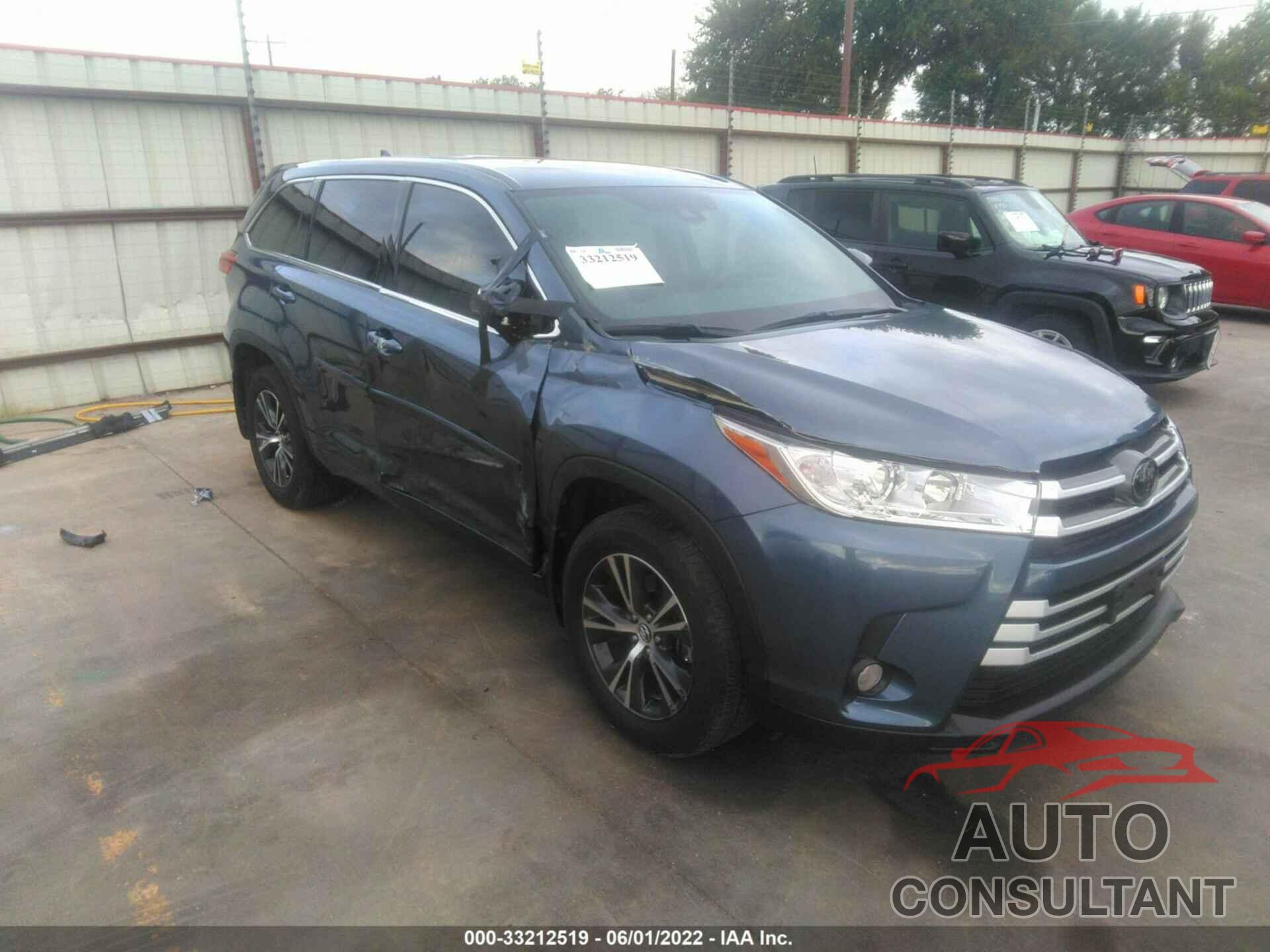 TOYOTA HIGHLANDER 2018 - 5TDZZRFH1JS269606