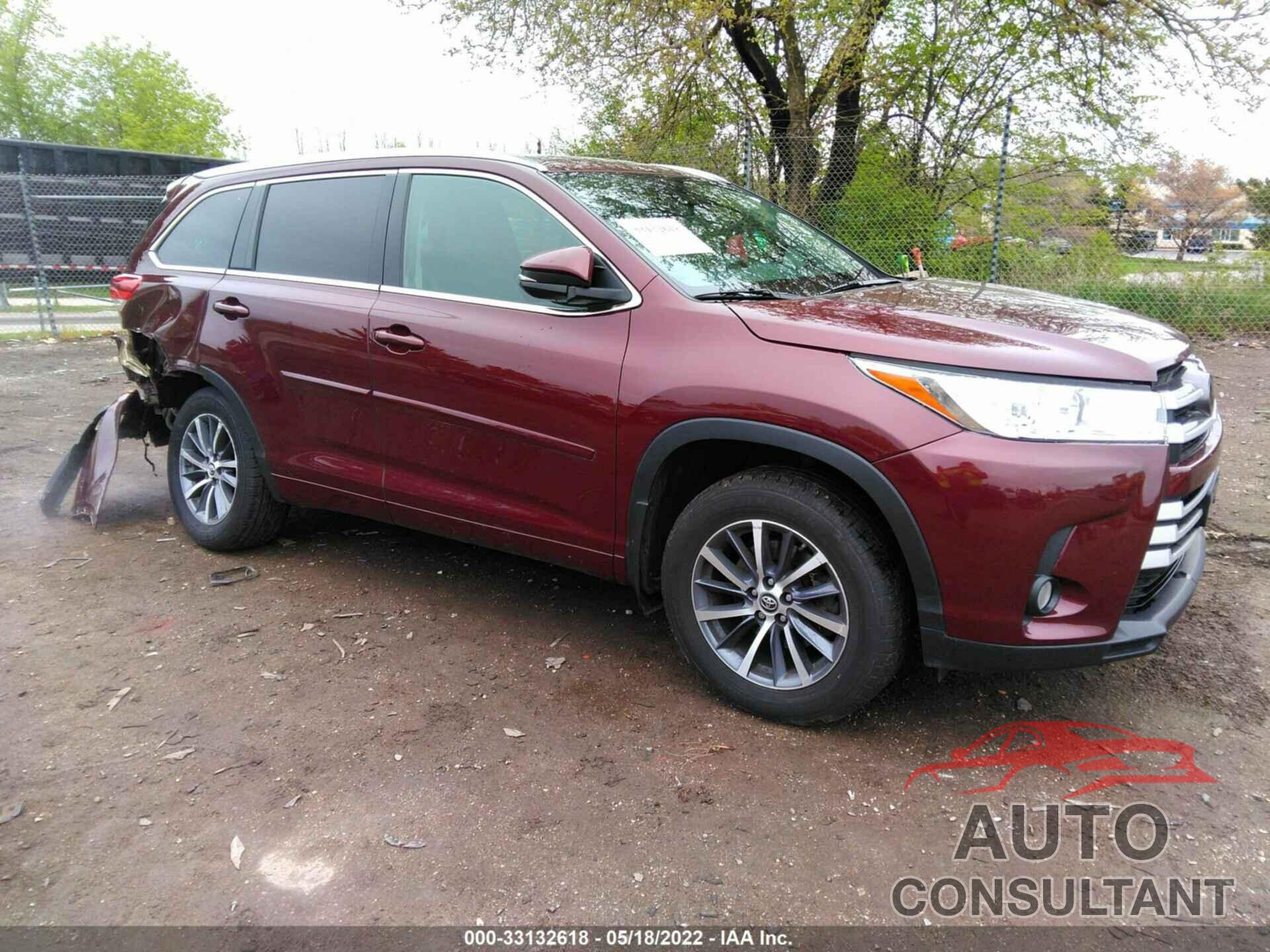 TOYOTA HIGHLANDER 2018 - 5TDJZRFH0JS485900