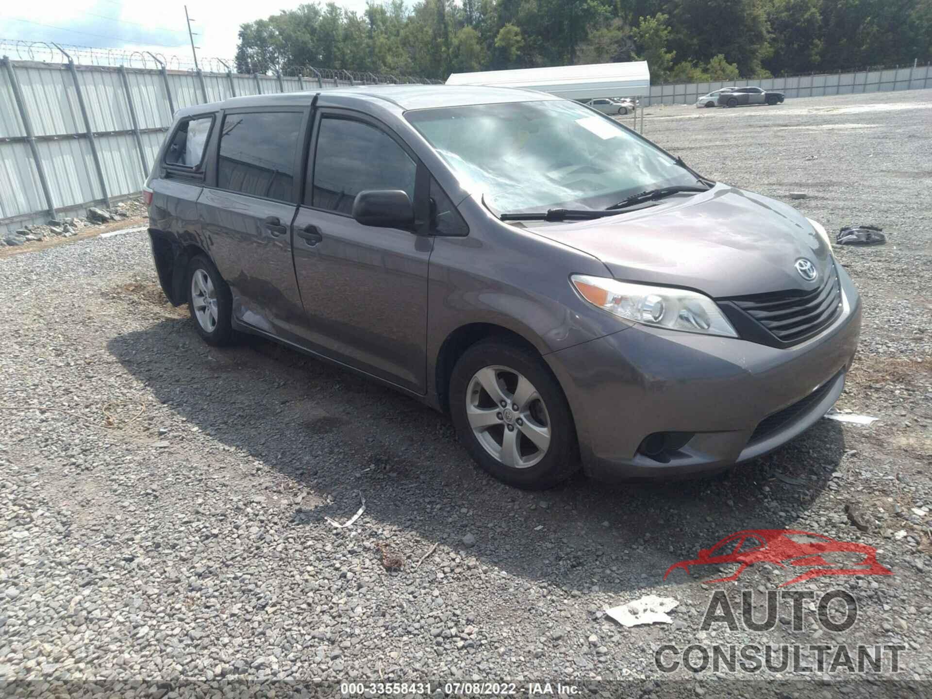 TOYOTA SIENNA 2016 - 5TDZK3DC8GS722248