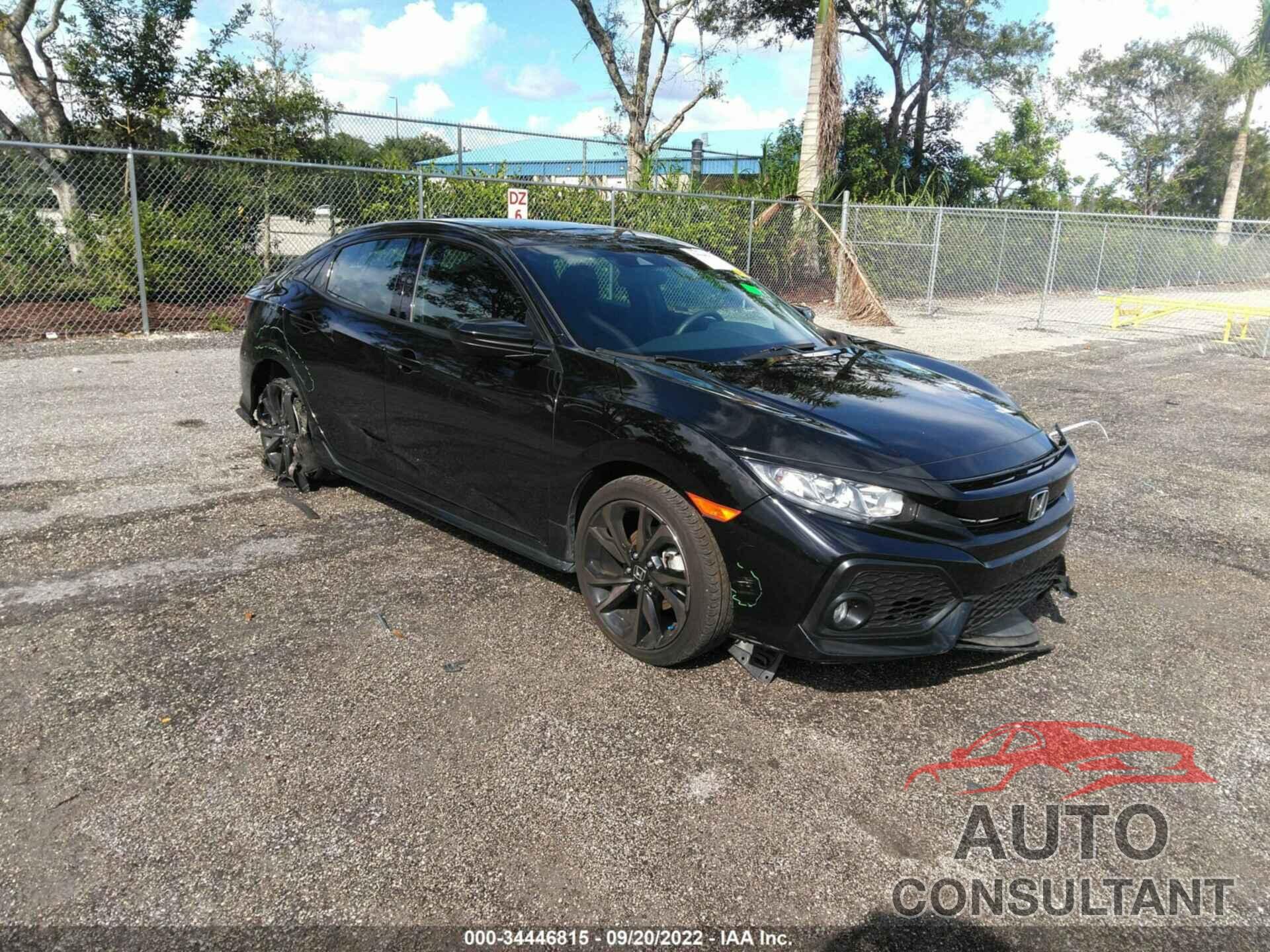 HONDA CIVIC HATCHBACK 2019 - SHHFK7H44KU207398
