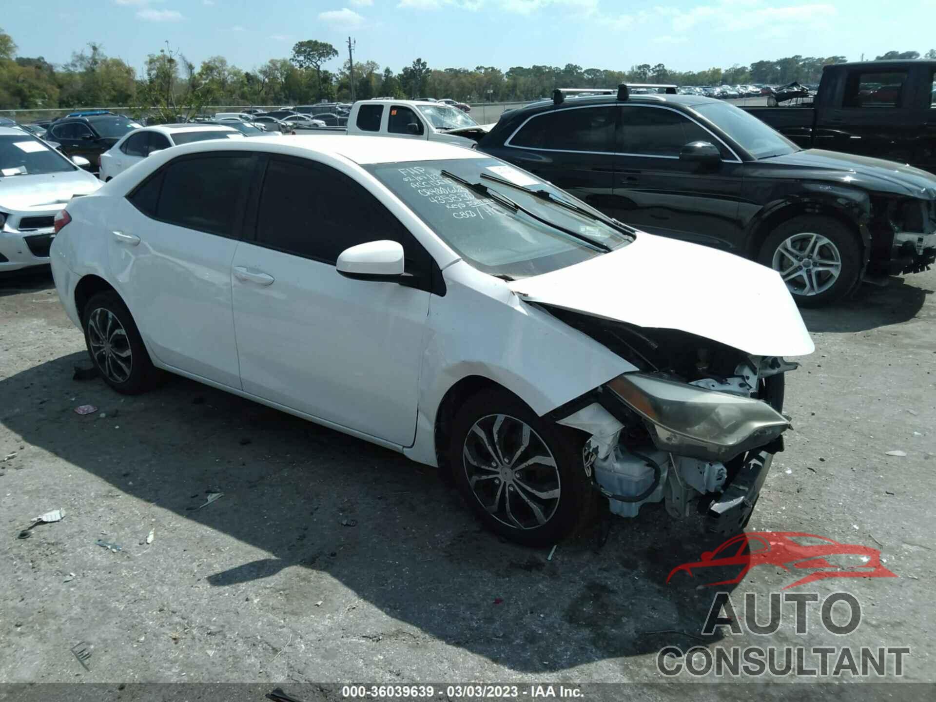 TOYOTA COROLLA 2015 - 2T1BURHE0FC435830