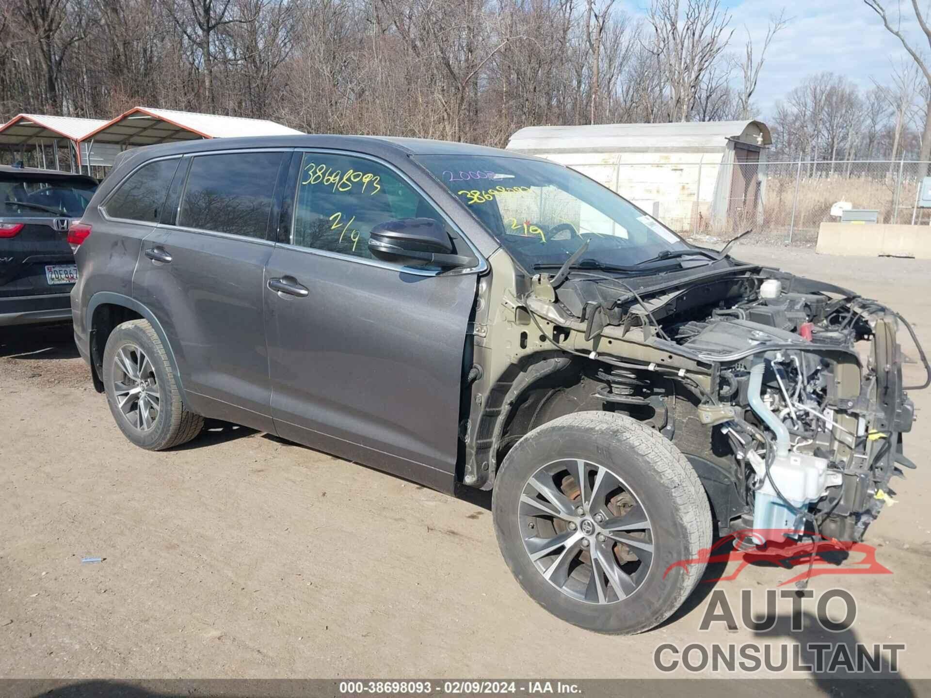 TOYOTA HIGHLANDER 2017 - 5TDBZRFH6HS356963