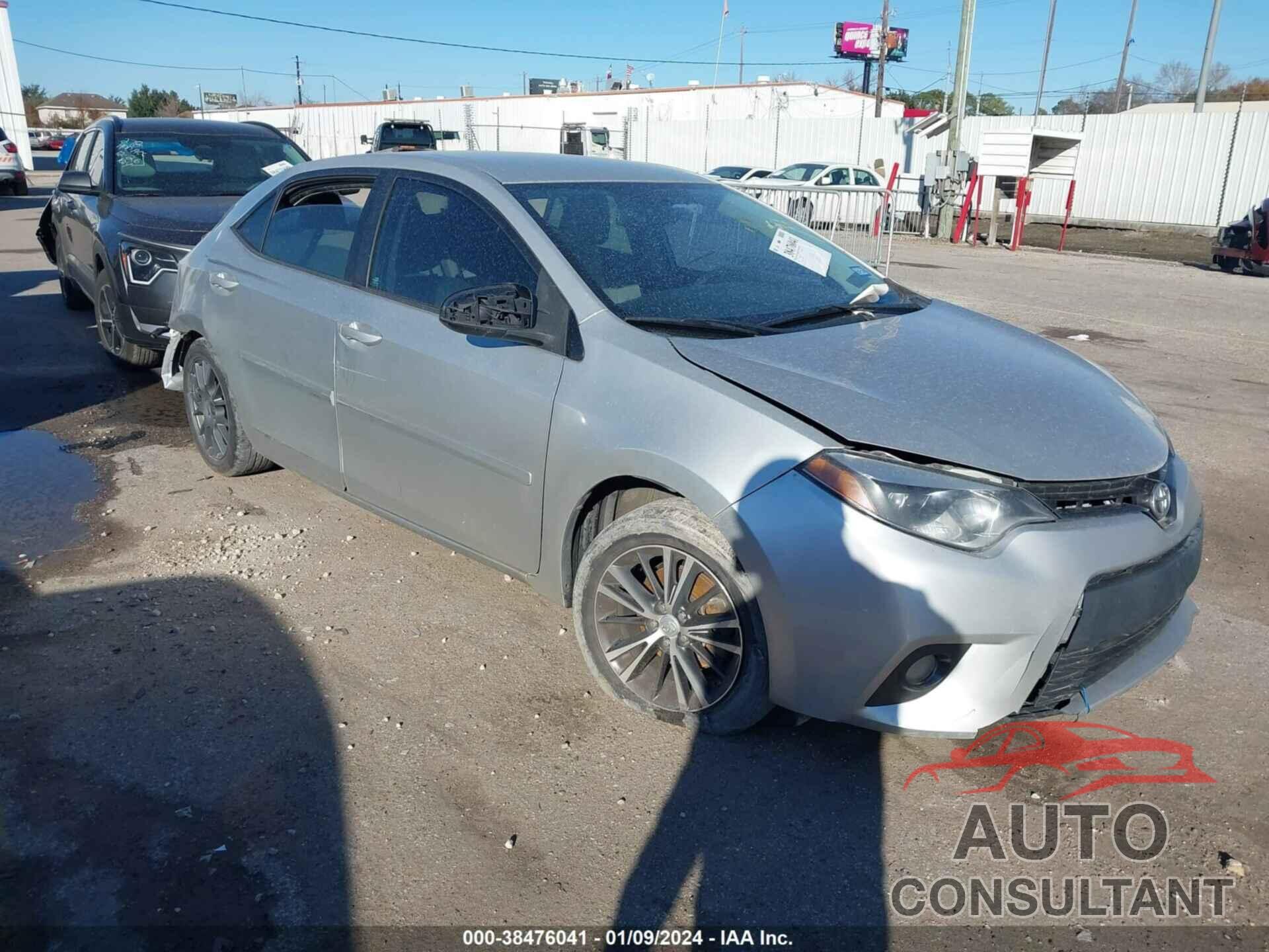 TOYOTA COROLLA 2016 - 2T1BURHE7GC698477