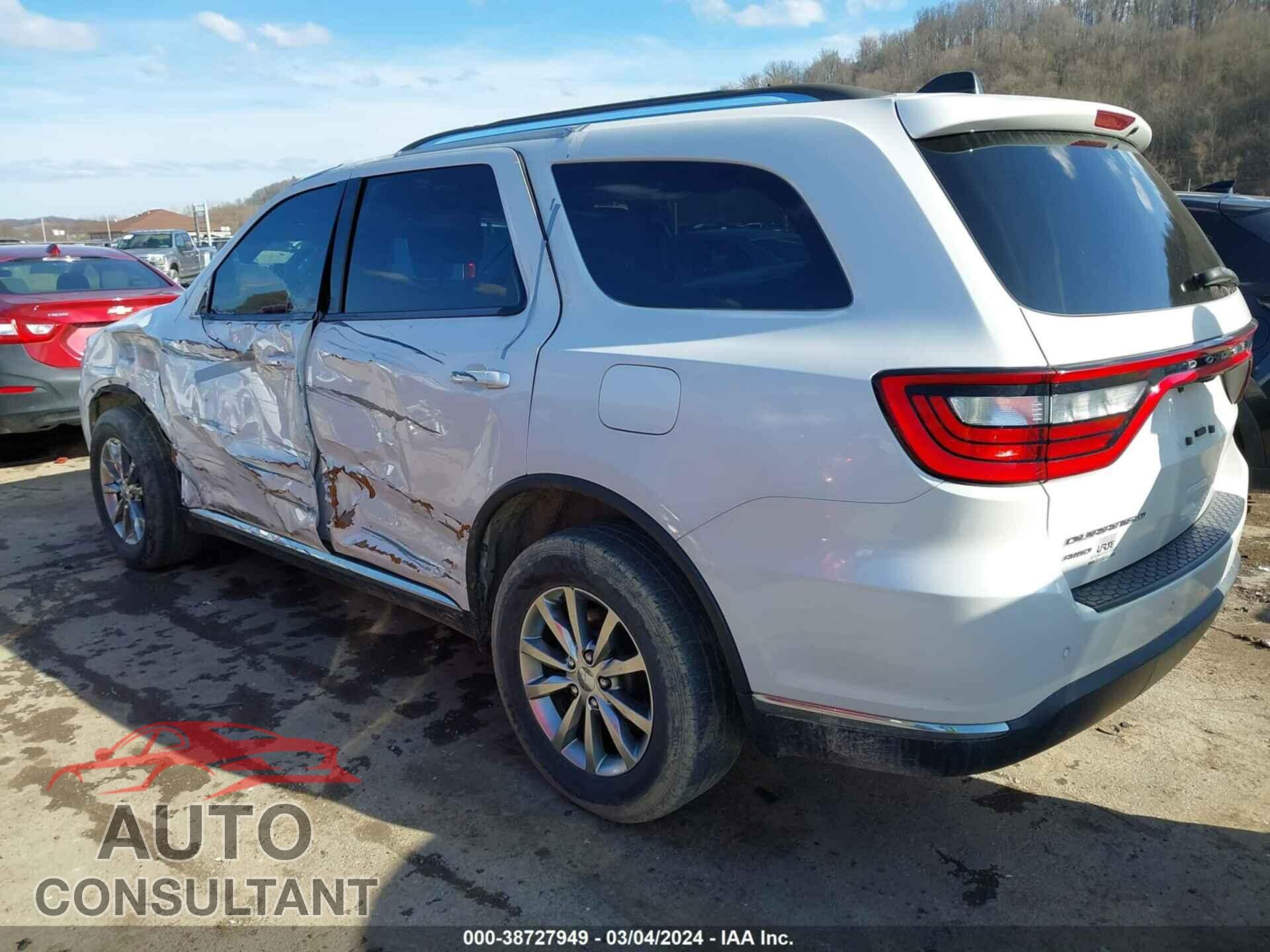 DODGE DURANGO 2017 - 1C4RDJAG2HC870954