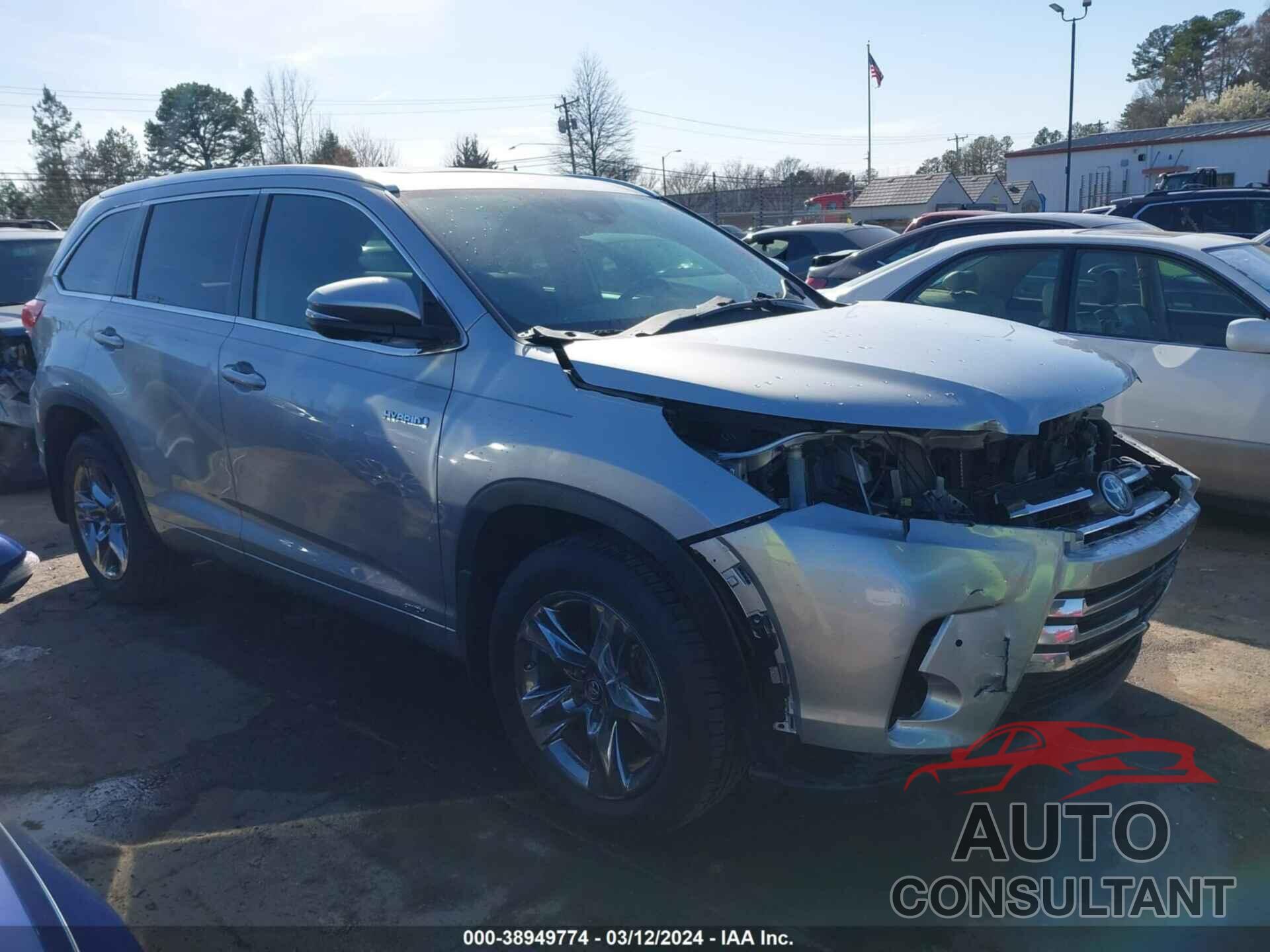 TOYOTA HIGHLANDER HYBRID 2019 - 5TDDGRFH7KS054376