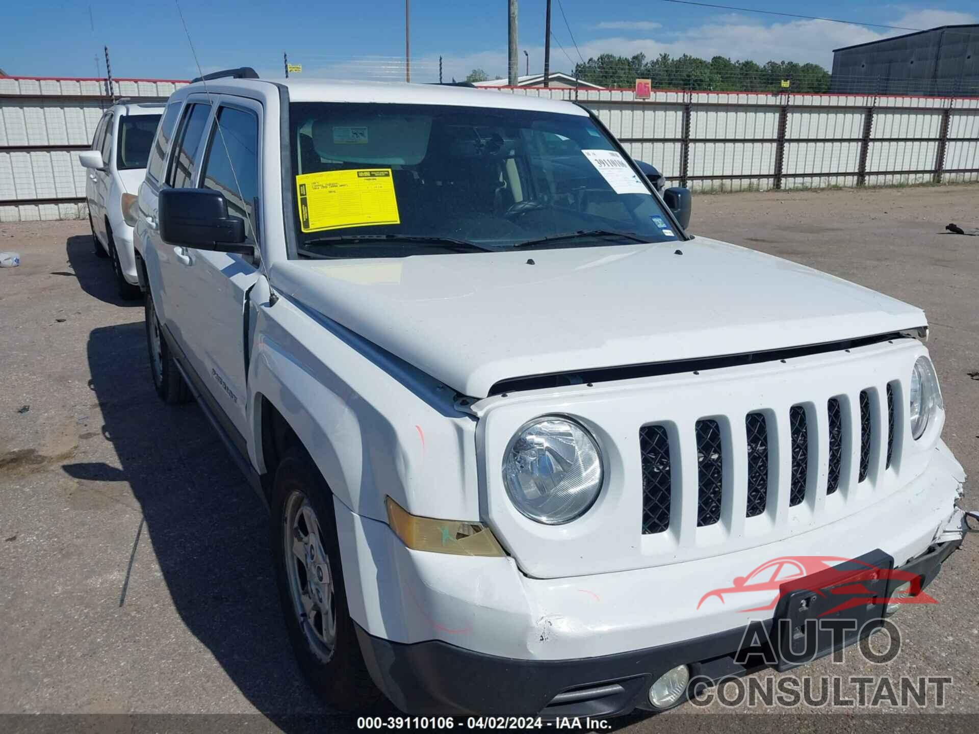 JEEP PATRIOT 2016 - 1C4NJPBA9GD550608