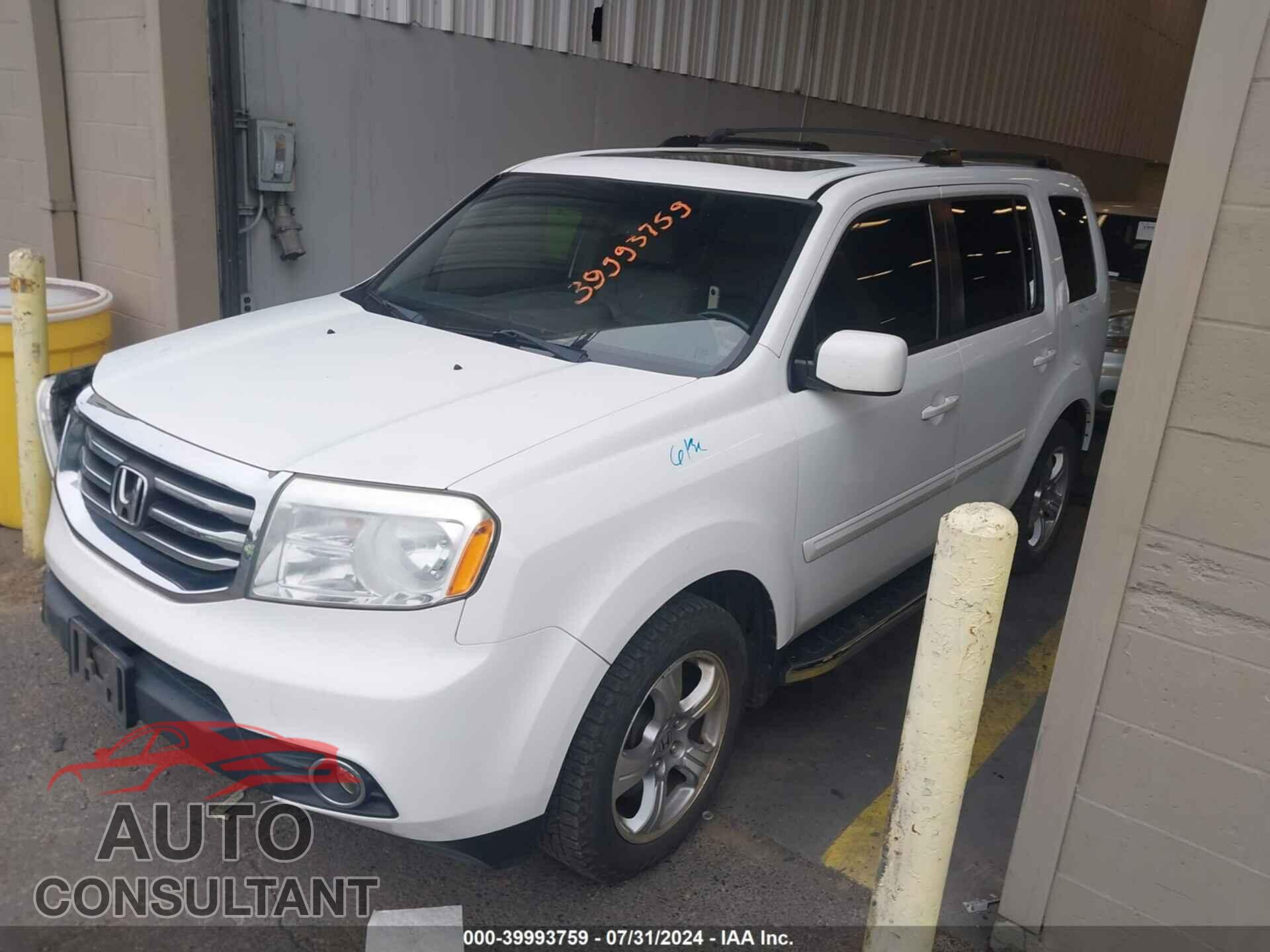 HONDA PILOT 2012 - 5FNYF4H57CB004898