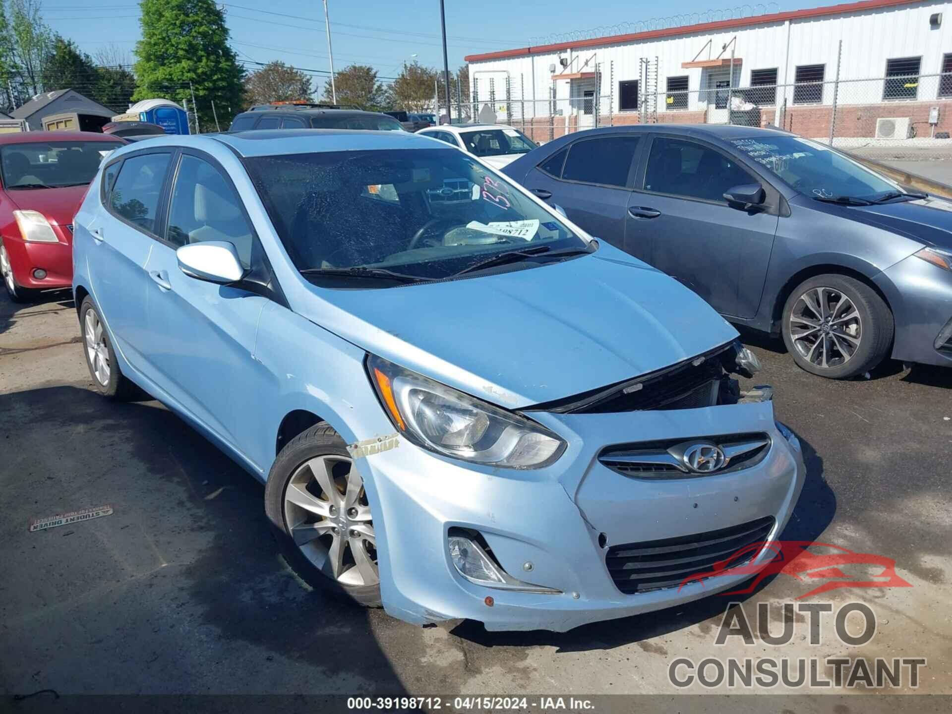 HYUNDAI ACCENT 2013 - KMHCU5AE4DU091373