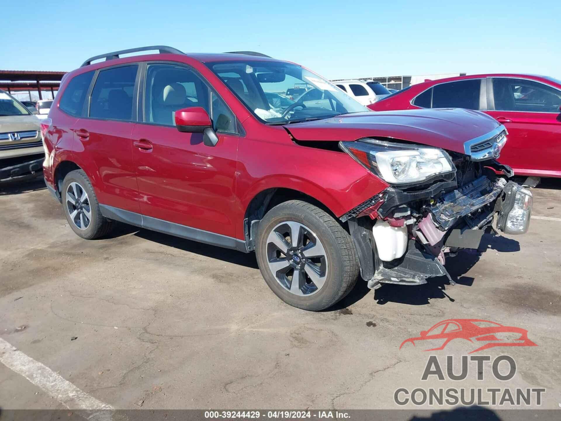 SUBARU FORESTER 2018 - JF2SJAGC5JH459041