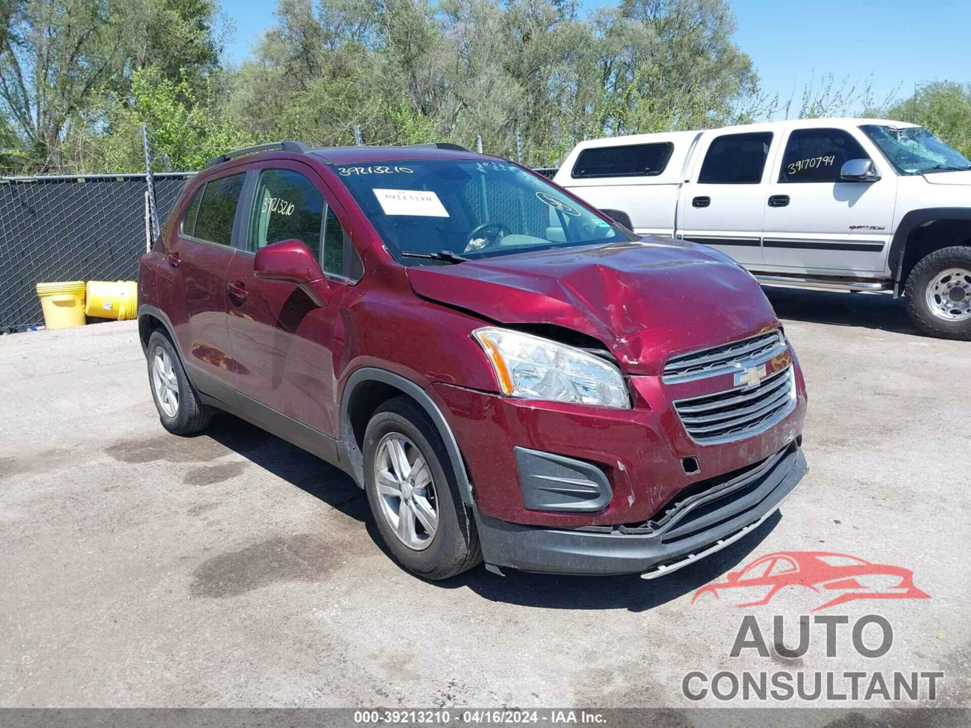 CHEVROLET TRAX 2016 - 3GNCJLSB3GL212180