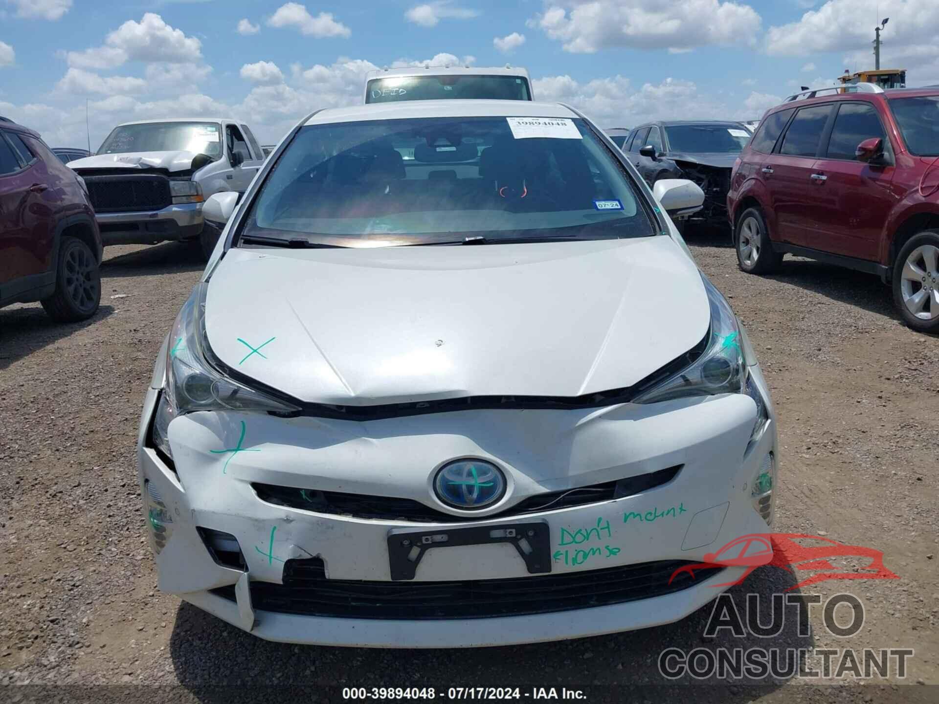 TOYOTA PRIUS 2017 - JTDKARFU7H3537124