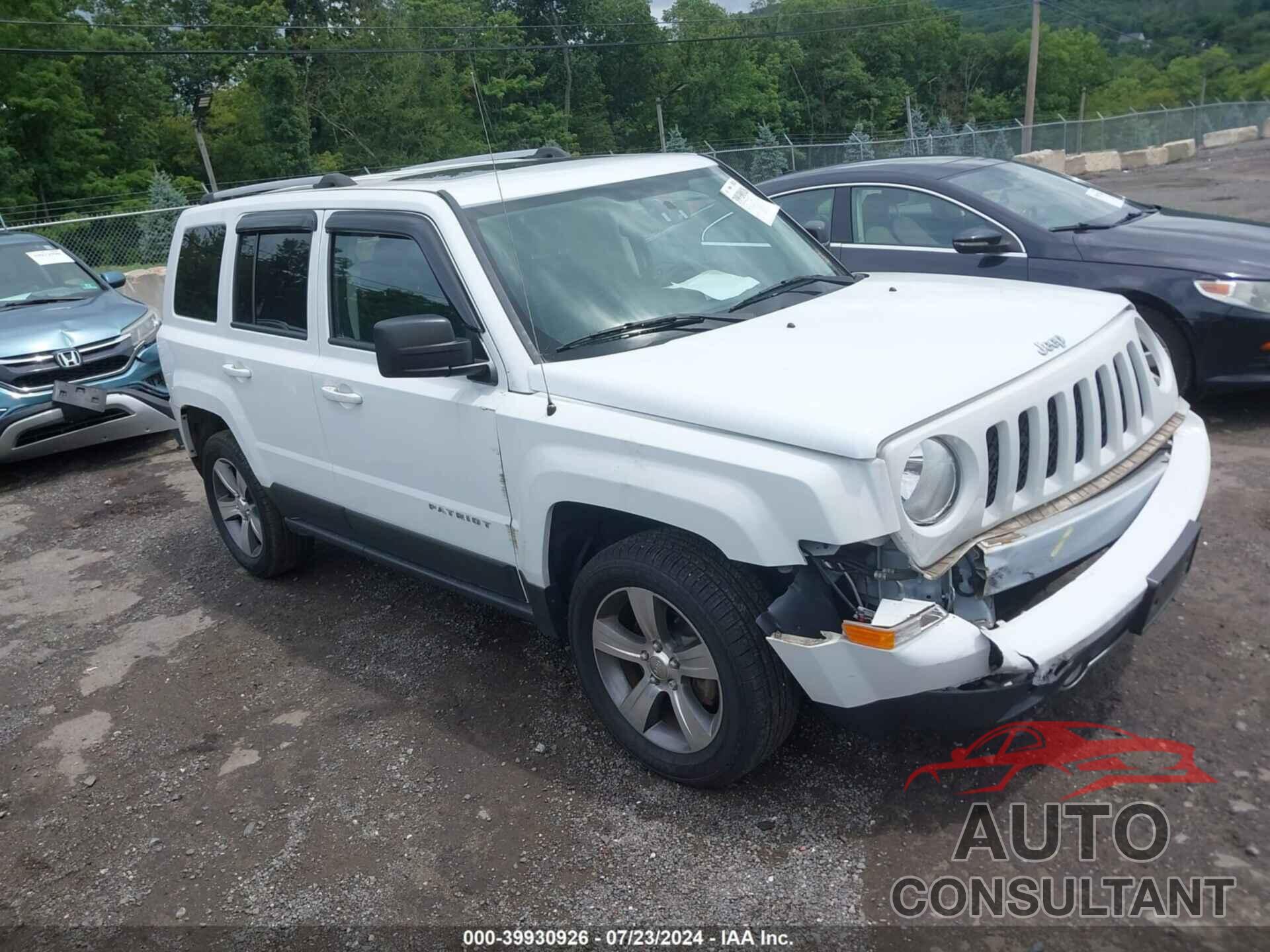 JEEP PATRIOT 2017 - 1C4NJRFB1HD196602