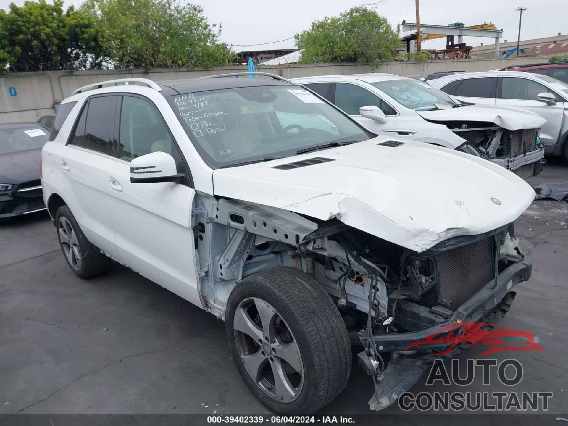 MERCEDES-BENZ GLE 350 2017 - 4JGDA5HB6HA839413