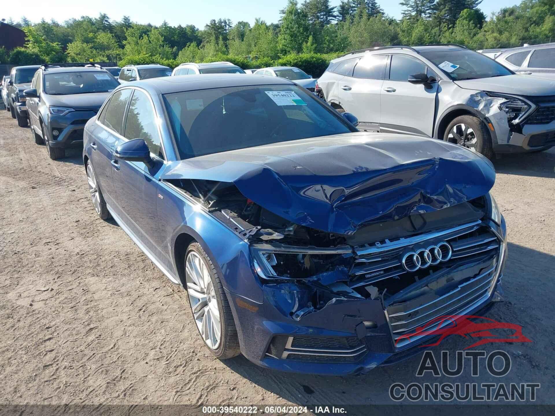 AUDI A4 2017 - WAUENAF41HN039652