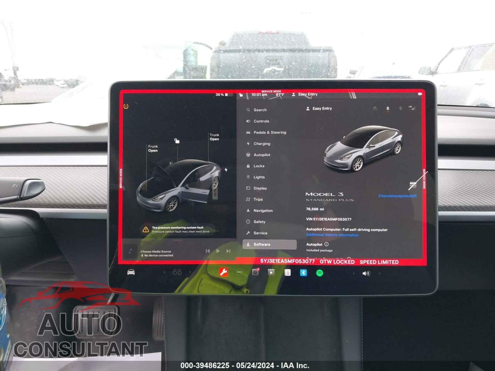 TESLA MODEL 3 2021 - 5YJ3E1EA5MF053077