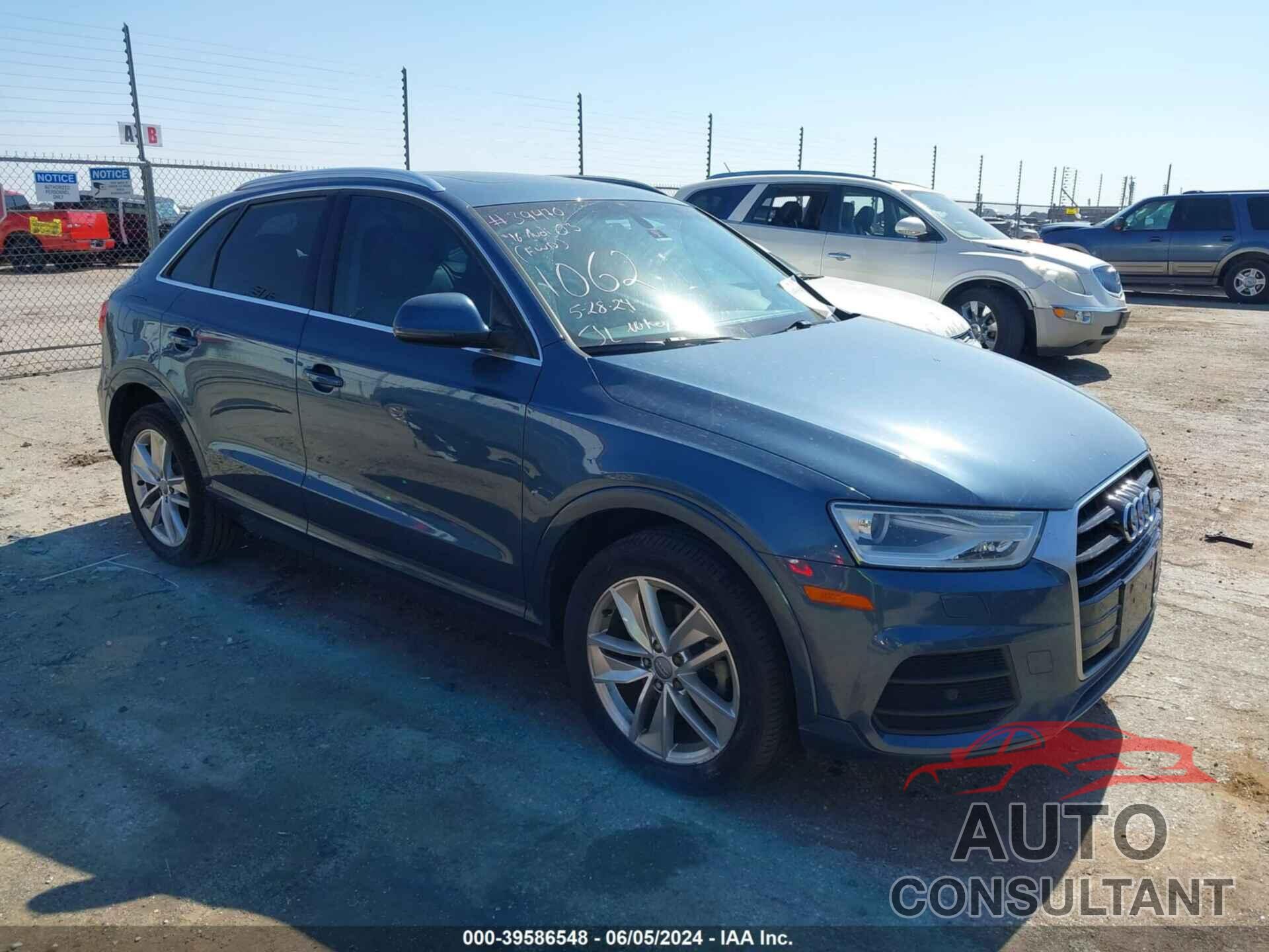 AUDI Q3 2016 - WA1BFCFS7GR011062