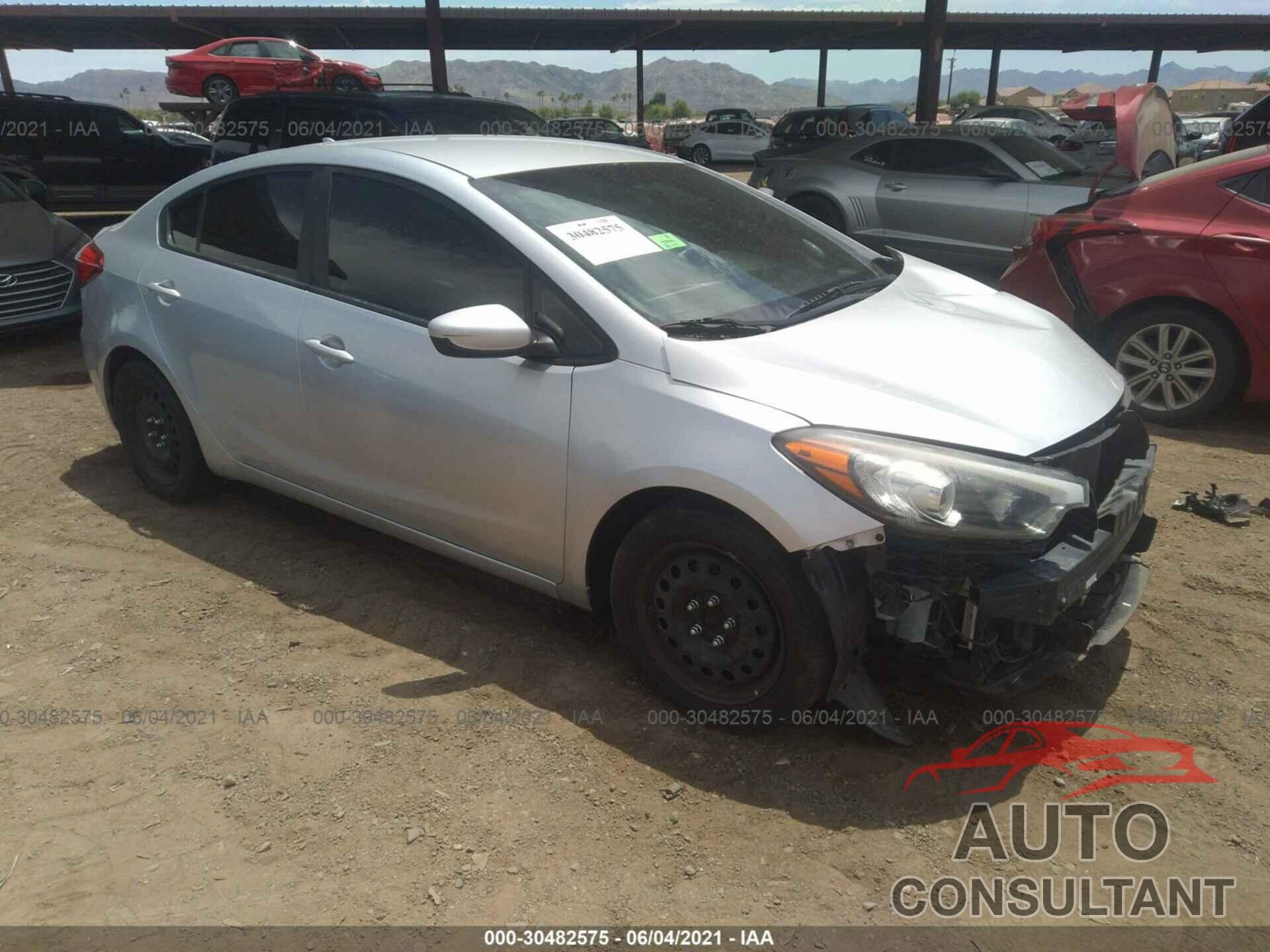 KIA FORTE 2016 - KNAFK4A65G5538959