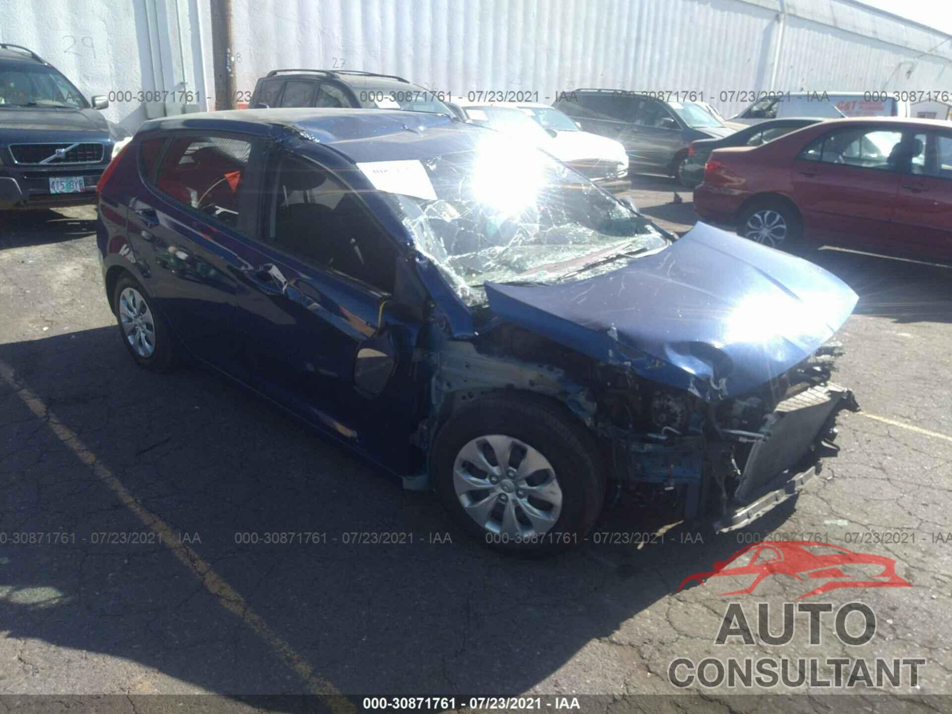 HYUNDAI ACCENT 2017 - KMHCT5AE6HU316448