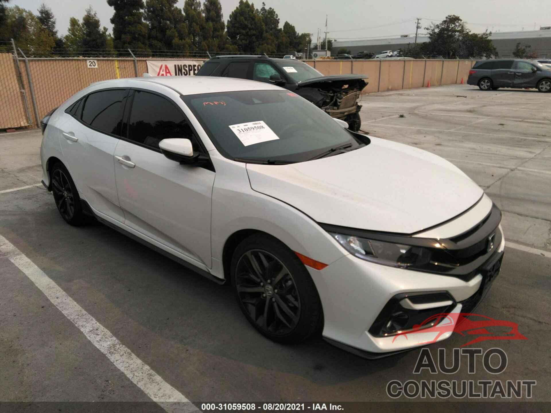 HONDA CIVIC HATCHBACK 2021 - SHHFK7H43MU417946