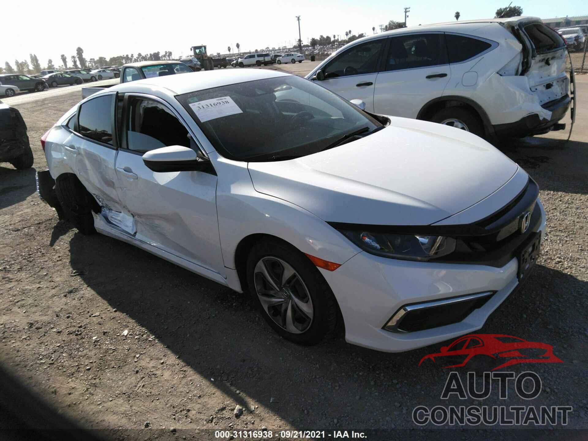 HONDA CIVIC SEDAN 2019 - 19XFC2F67KE207505