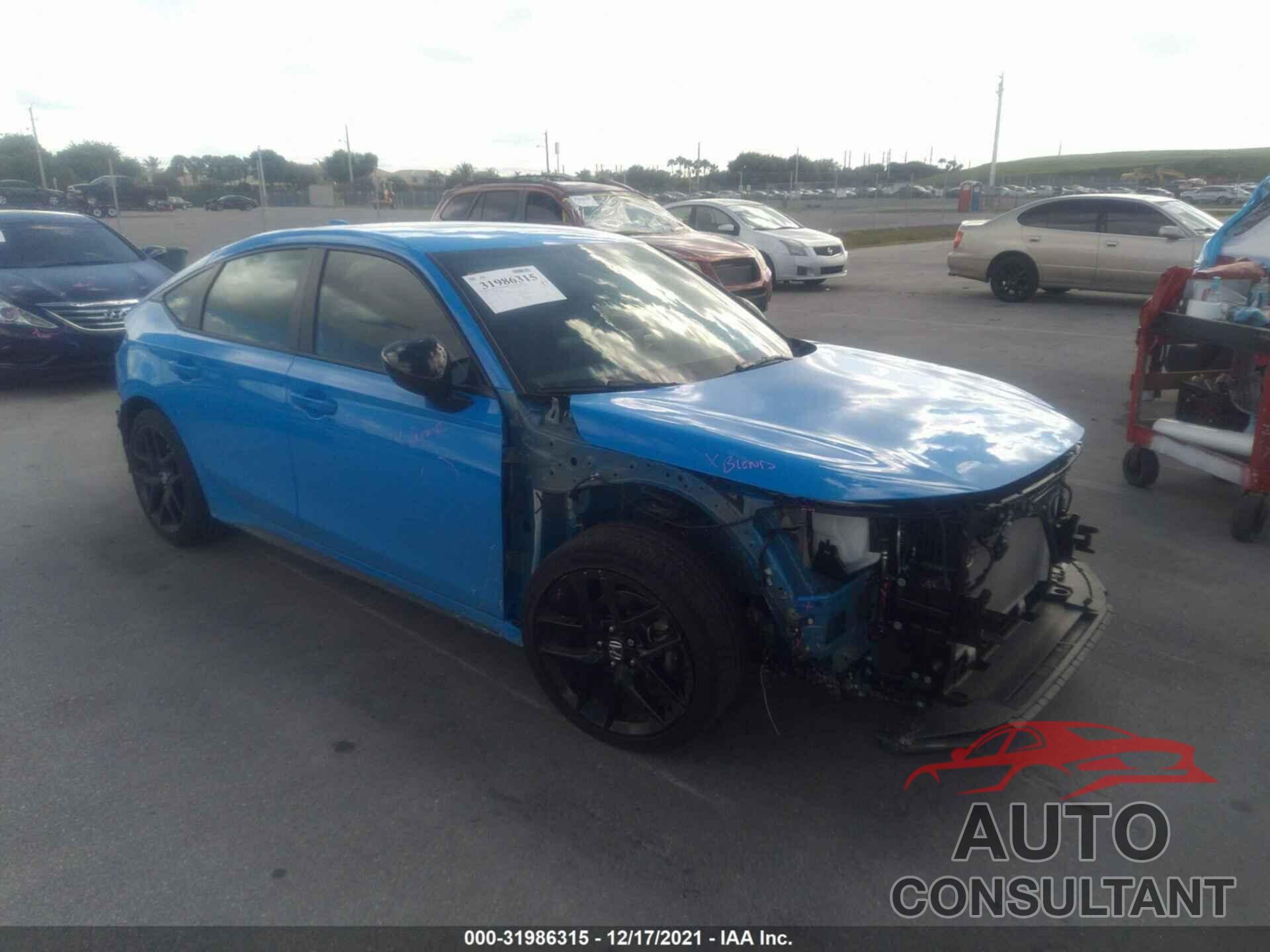 HONDA CIVIC HATCHBACK 2022 - 19XFL2H85NE000467