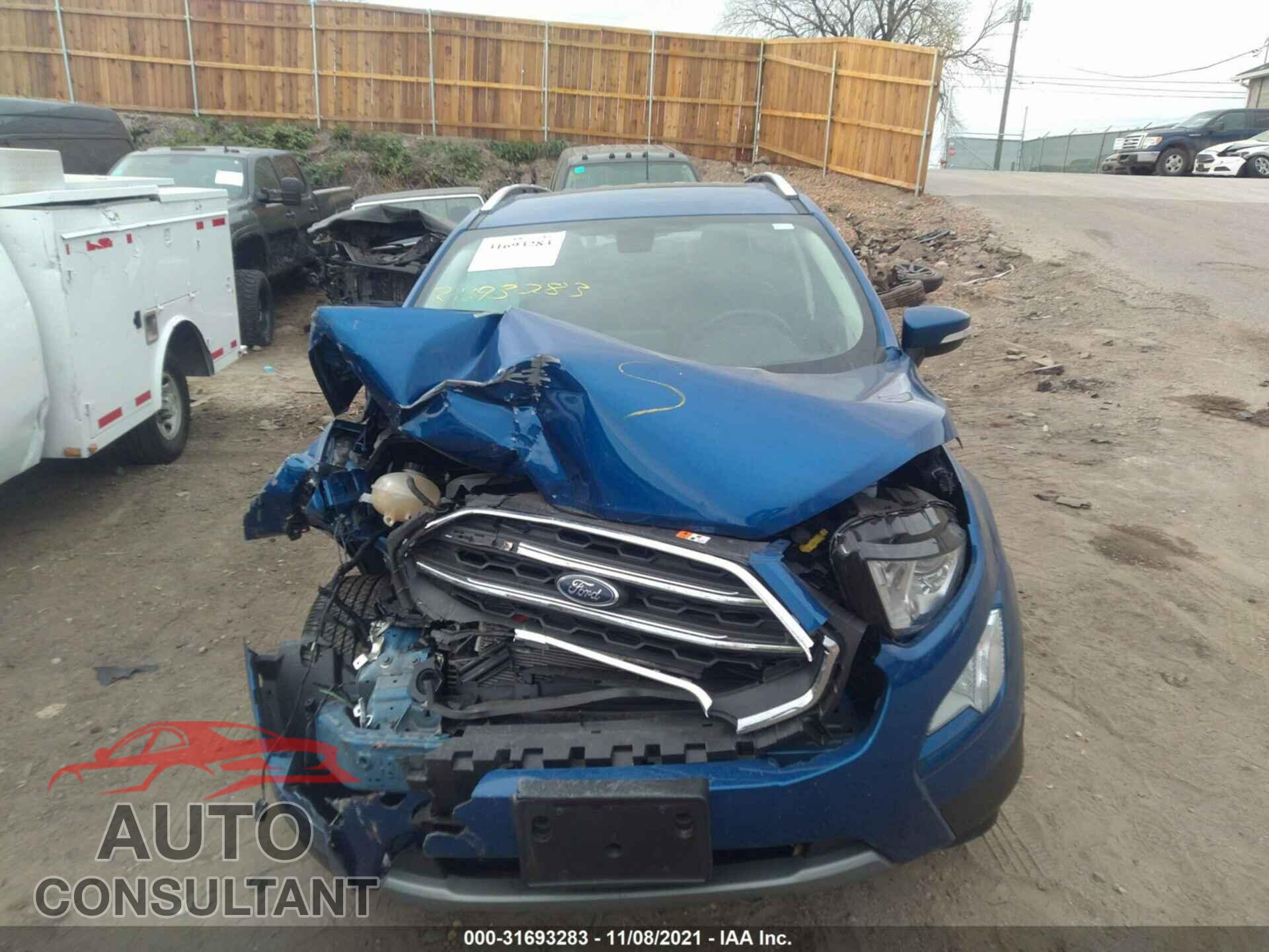 FORD ECOSPORT 2019 - MAJ6S3KL3KC261482