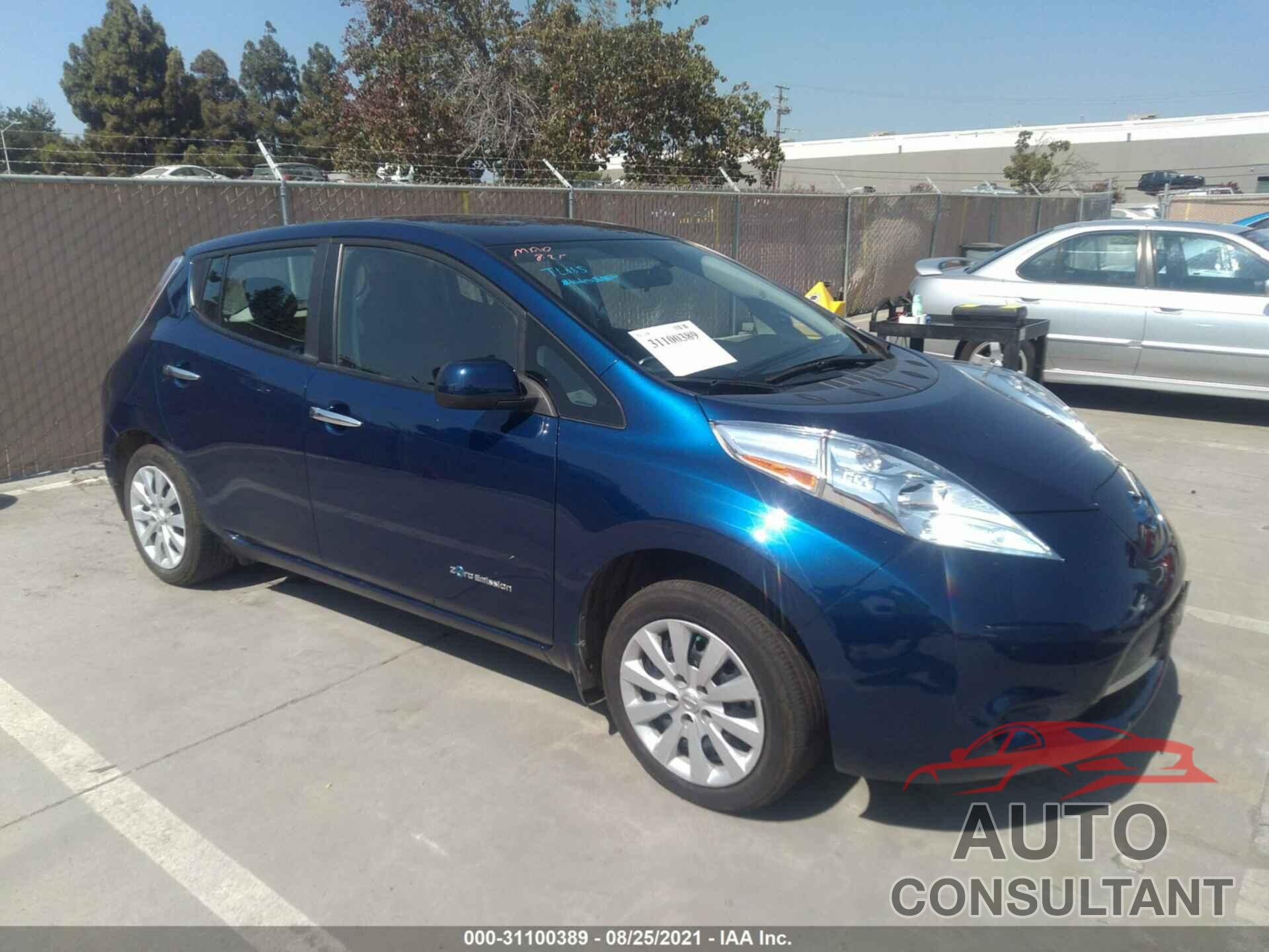 NISSAN LEAF 2017 - 1N4BZ0CP9HC309554