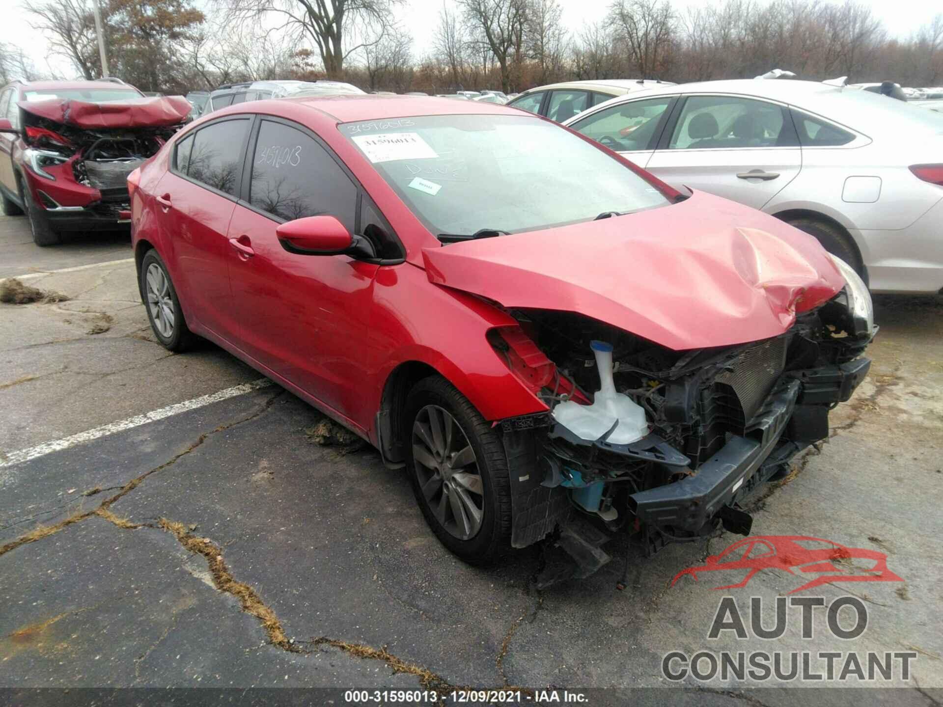 KIA FORTE 2016 - KNAFX4A61G5587111