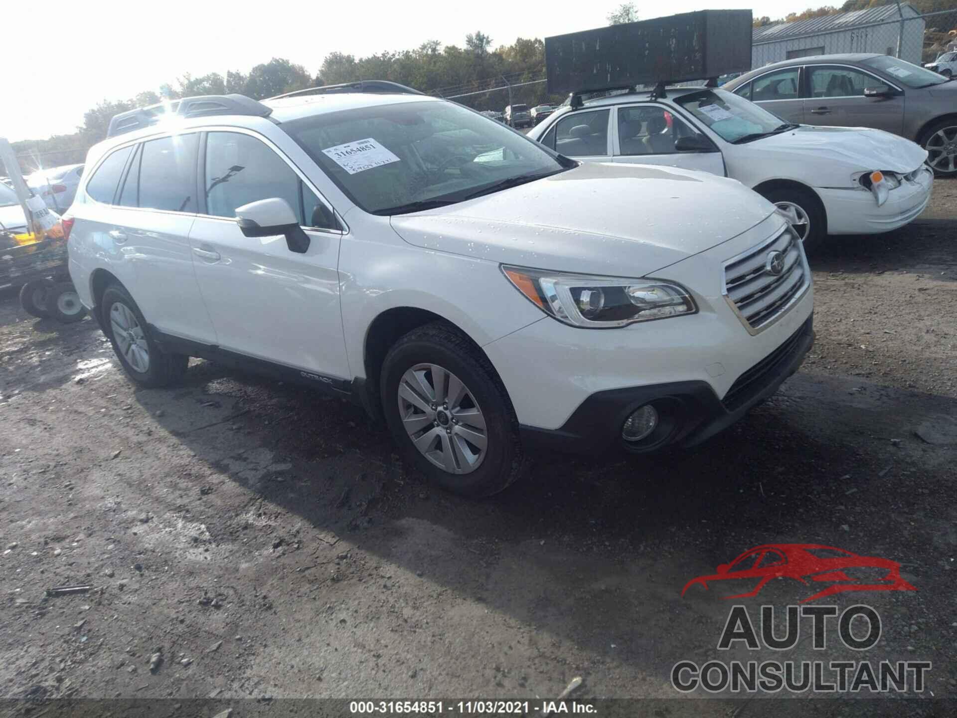 SUBARU OUTBACK 2016 - 4S4BSBHC8G3328333